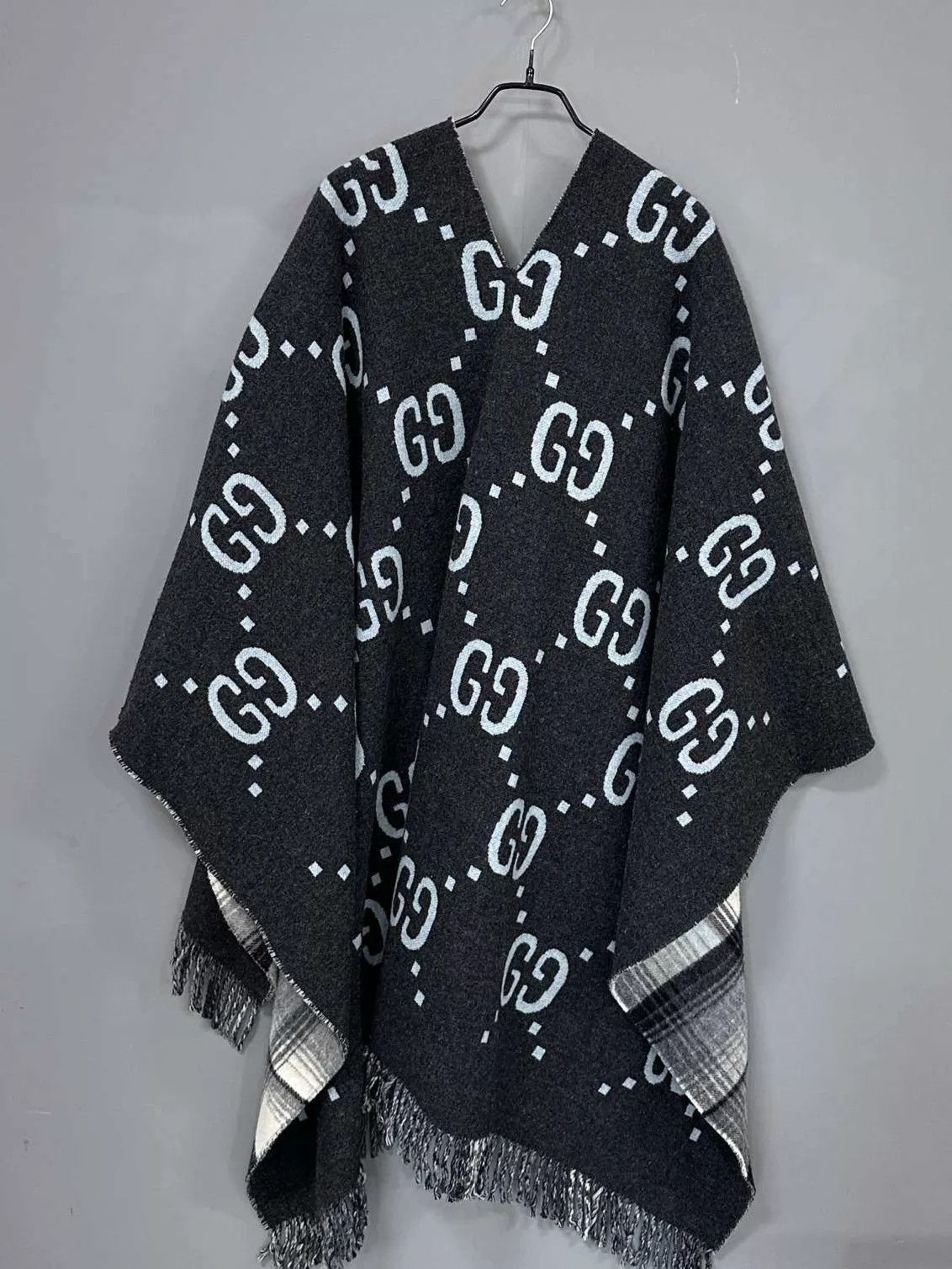 Gucci GUCCI GG monogram all-over check double-sided scarf Size ONE SIZE - 1 Thumbnail