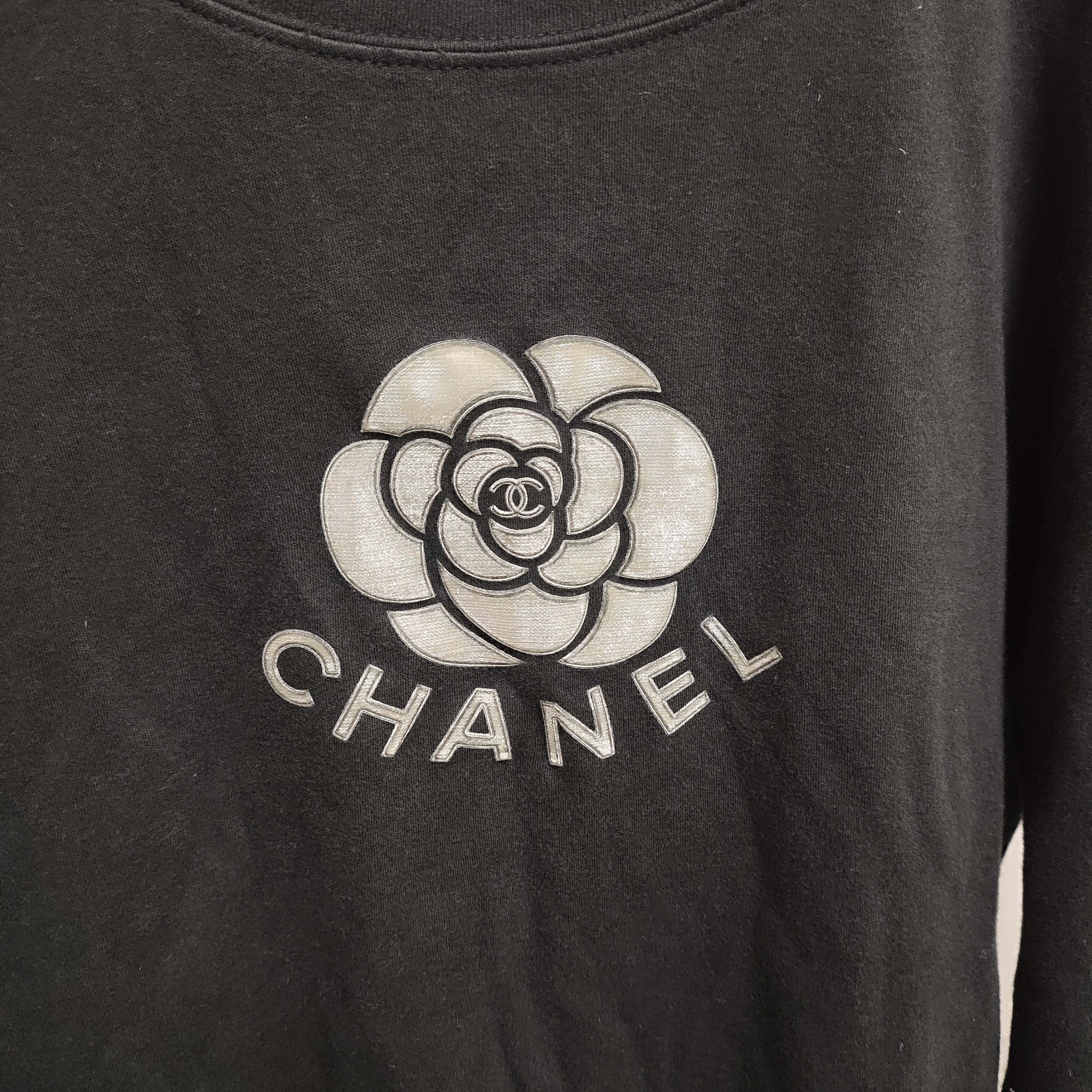 Chanel × Vintage Chanel Camellia Coco Mark Tshirt Long