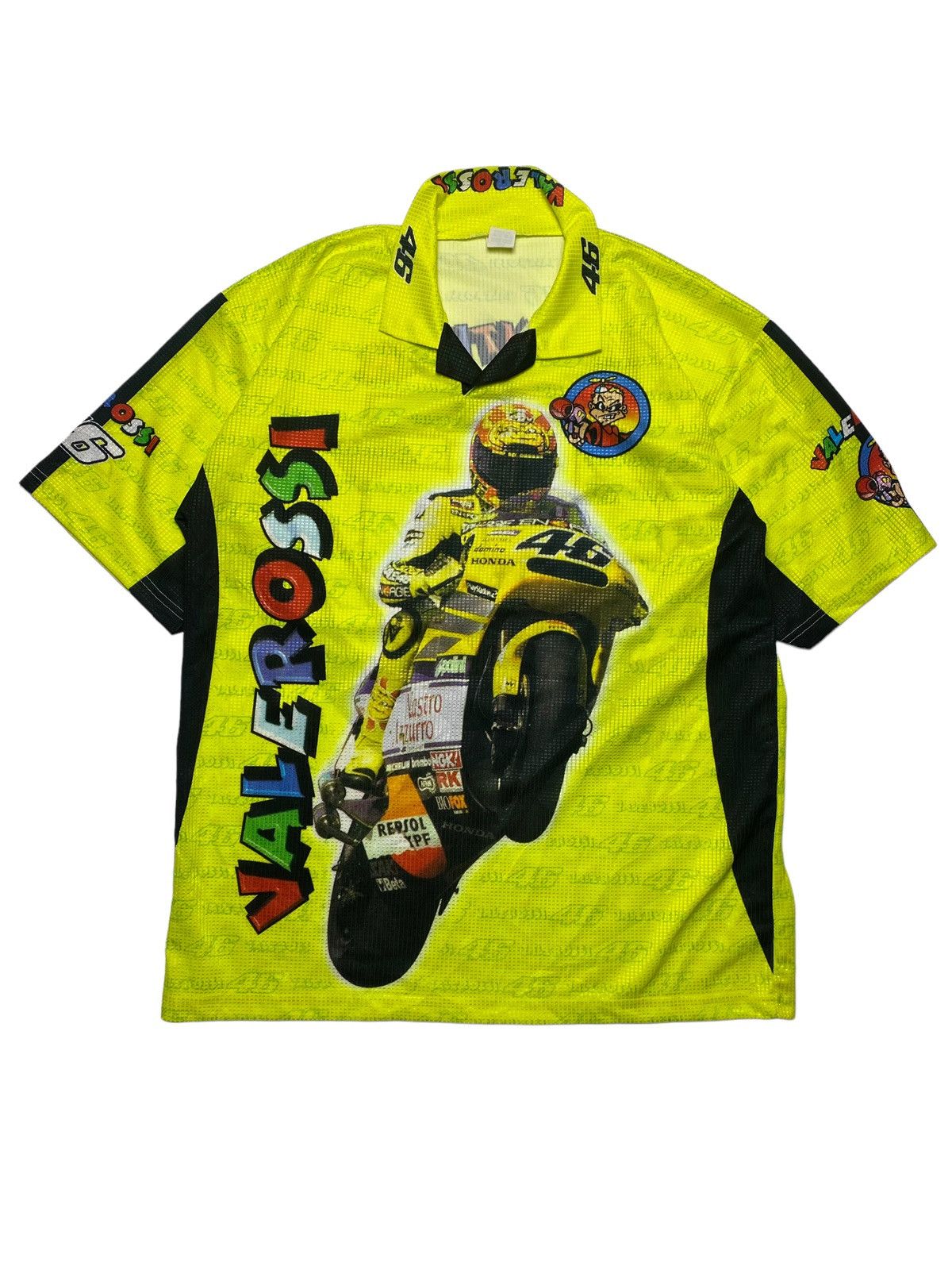 Vintage 1990s Valentino Rossi Souvenirs Jersey Size US L / EU 52-54 / 3 - 1 Thumbnail
