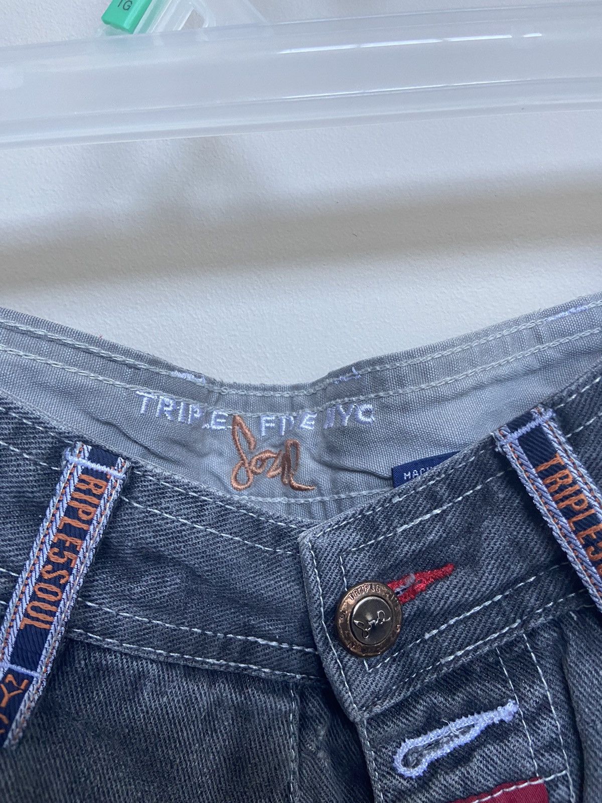 Japanese Brand × Vintage Vintage 90’s Y2K Triple Five Soul Baggie Adjustable Jeans Size US 32 / EU 48 - 4 Thumbnail