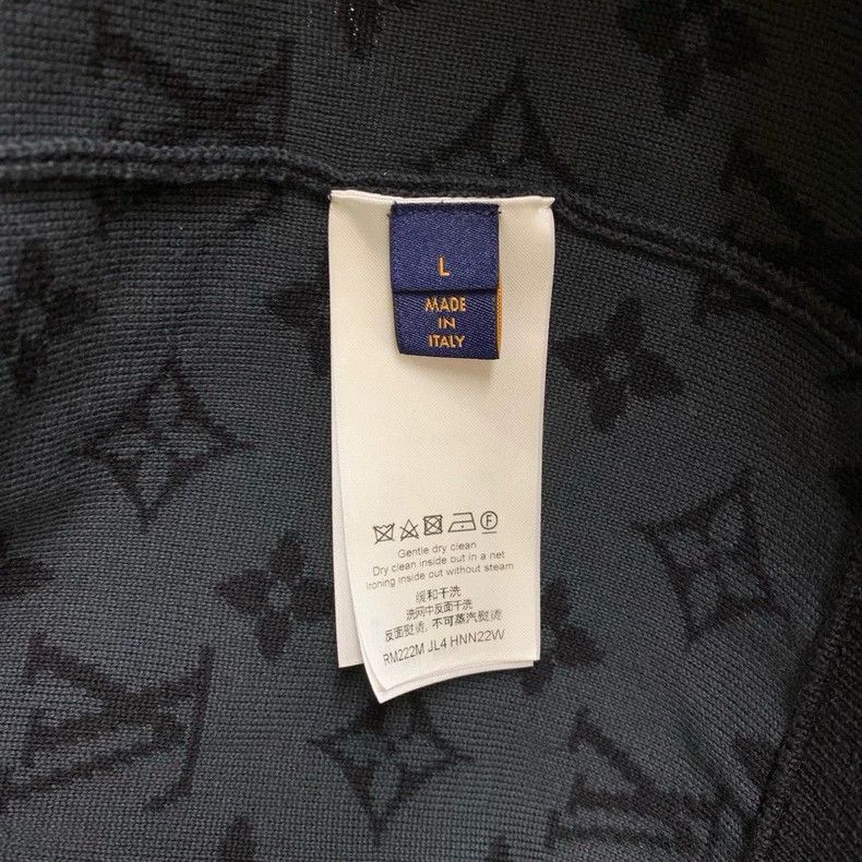 Louis Vuitton Louis Vuitton Black full-print zippered jacket Size US L / EU 52-54 / 3 - 4 Thumbnail