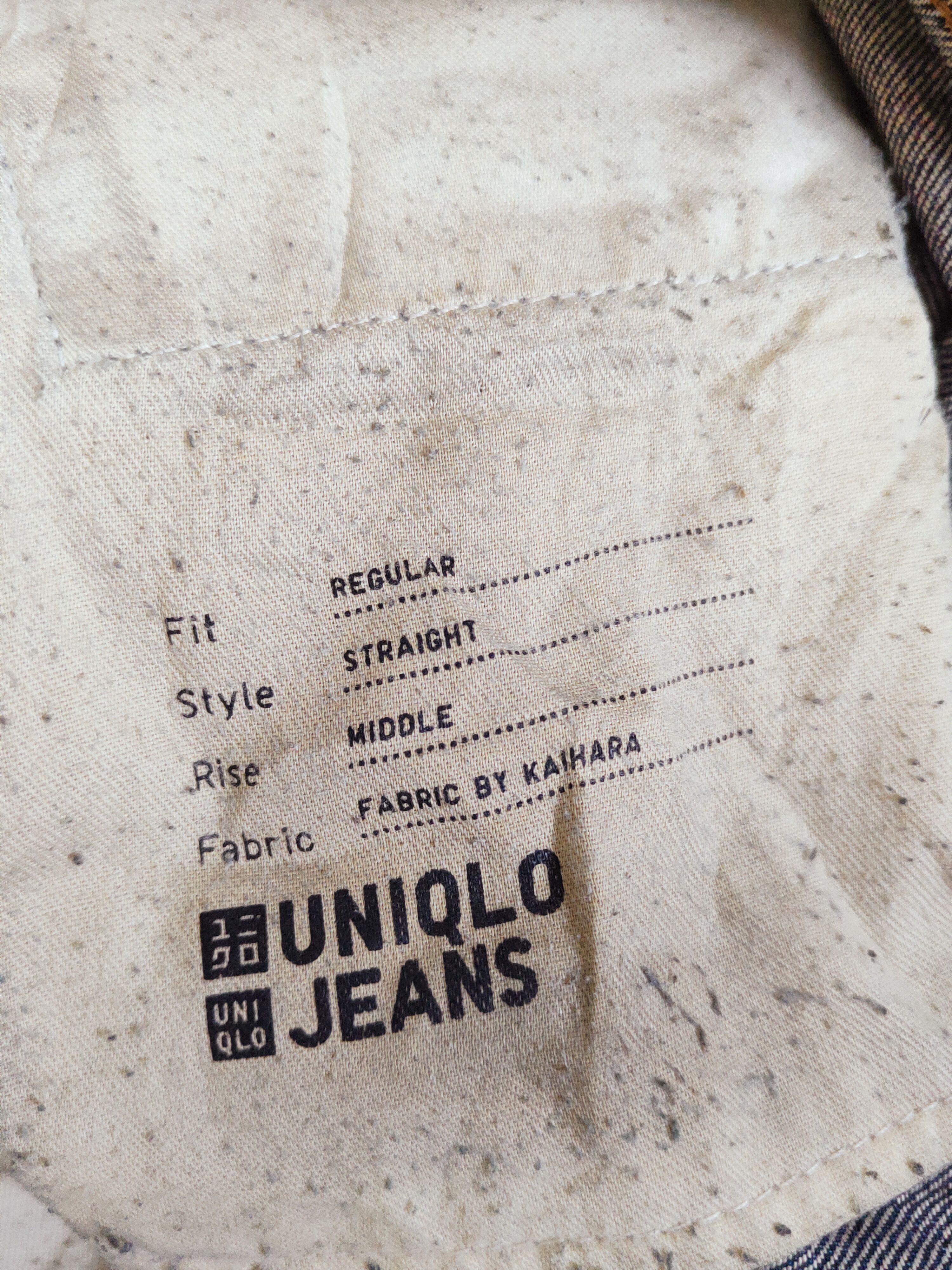 Japanese Brand Uniqlo Dark Blue Distressed Ripped Jeans #S2686 Size US 31 - 13 Thumbnail