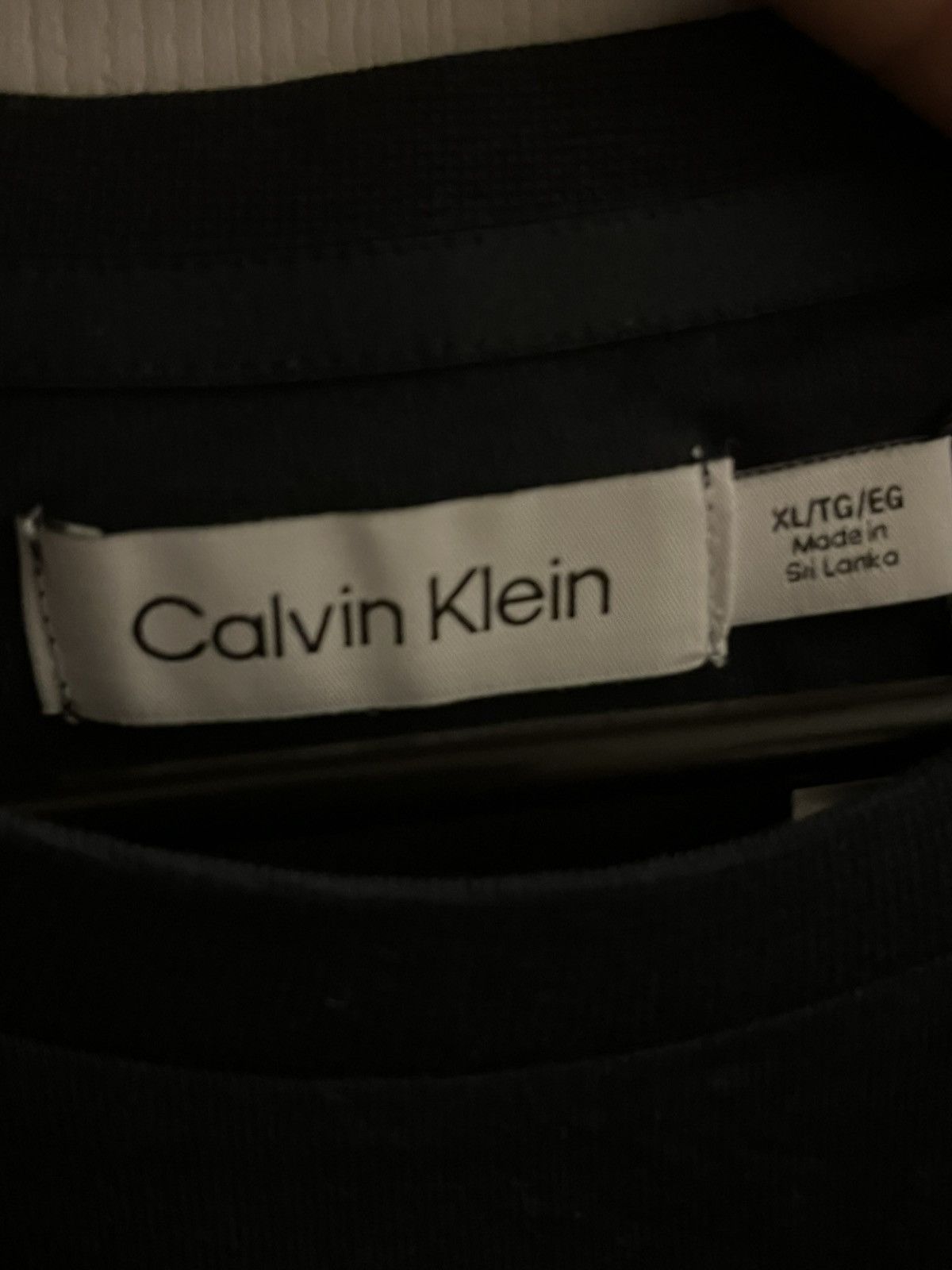 Calvin Klein Calvin Klein Black T Shirt (Small Embroidered Logo) Size US XL / EU 56 / 4 - 4 Thumbnail