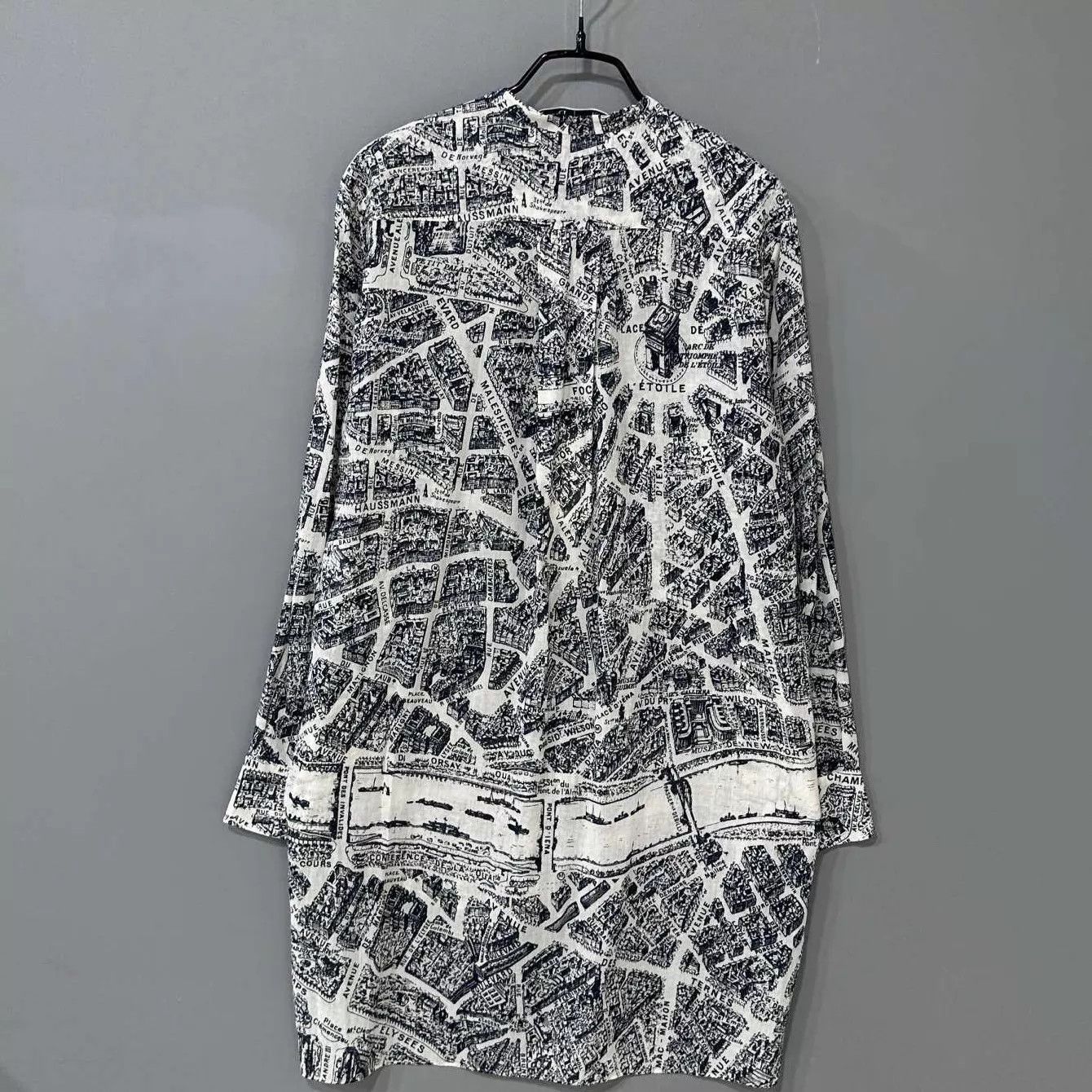 Dior Dior Paris Map Series Shirt Dress Women's 34 Size XS / US 0-2 / IT 36-38 - 3 Thumbnail