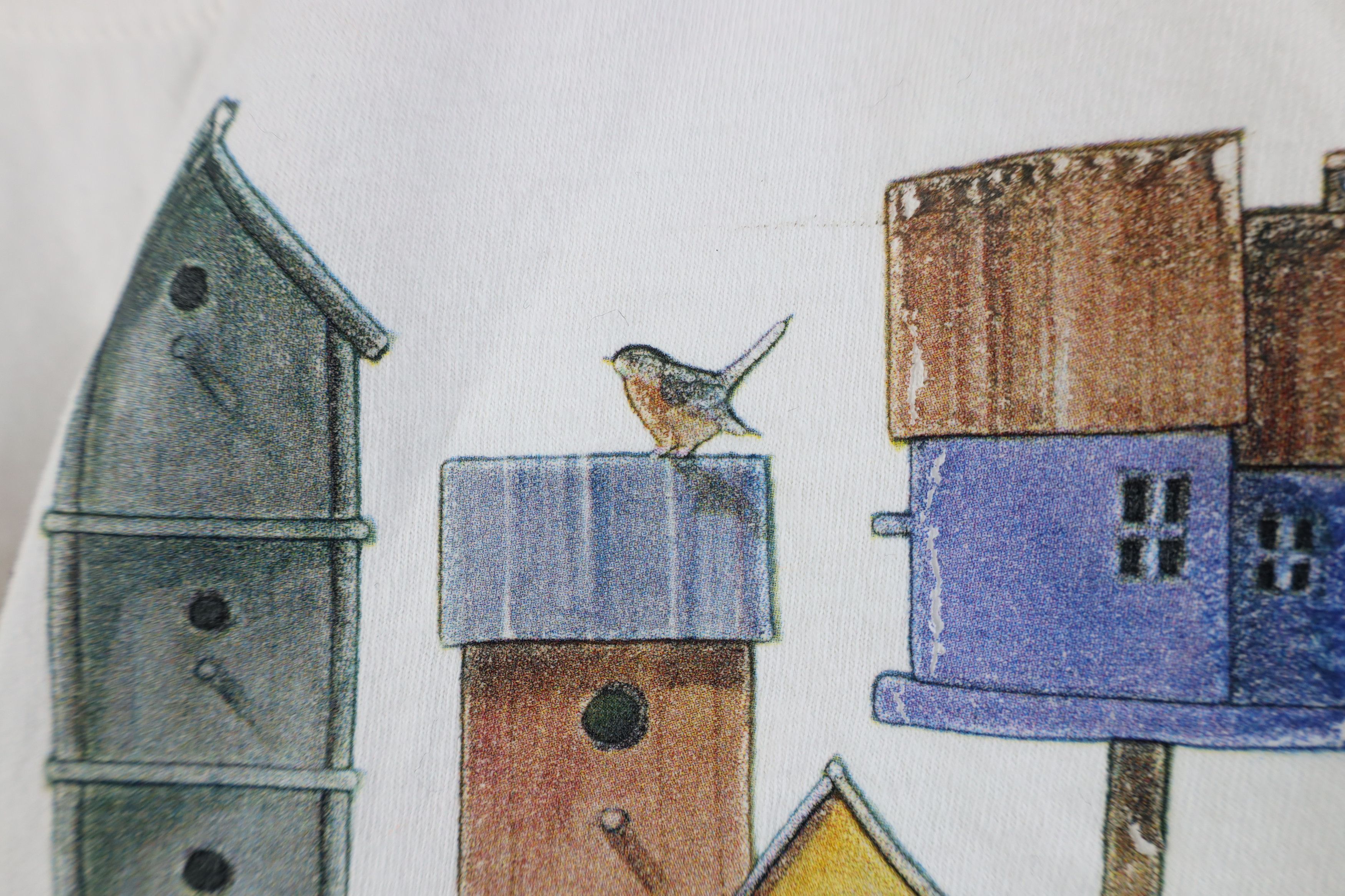 Vintage Vintage 90s Nature Bird Birdhouse Neighbors Close T-Shirt Size M / US 6-8 / IT 42-44 - 8 Thumbnail