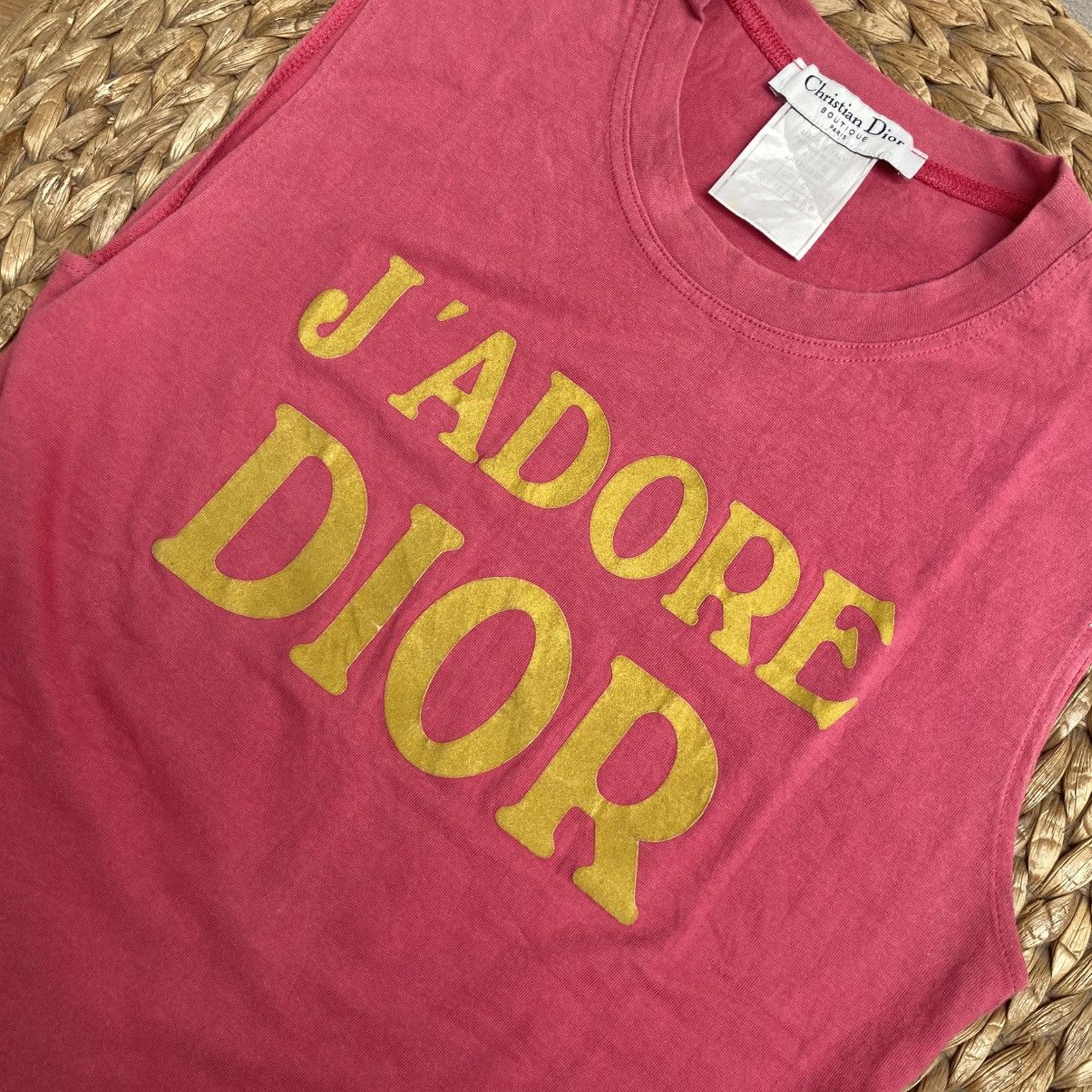 2002 ガリアーノ期 ディオール タンクトップ J'ADORE Christian Dior 2002 John Galliano J'Adore Dior Tank Top
