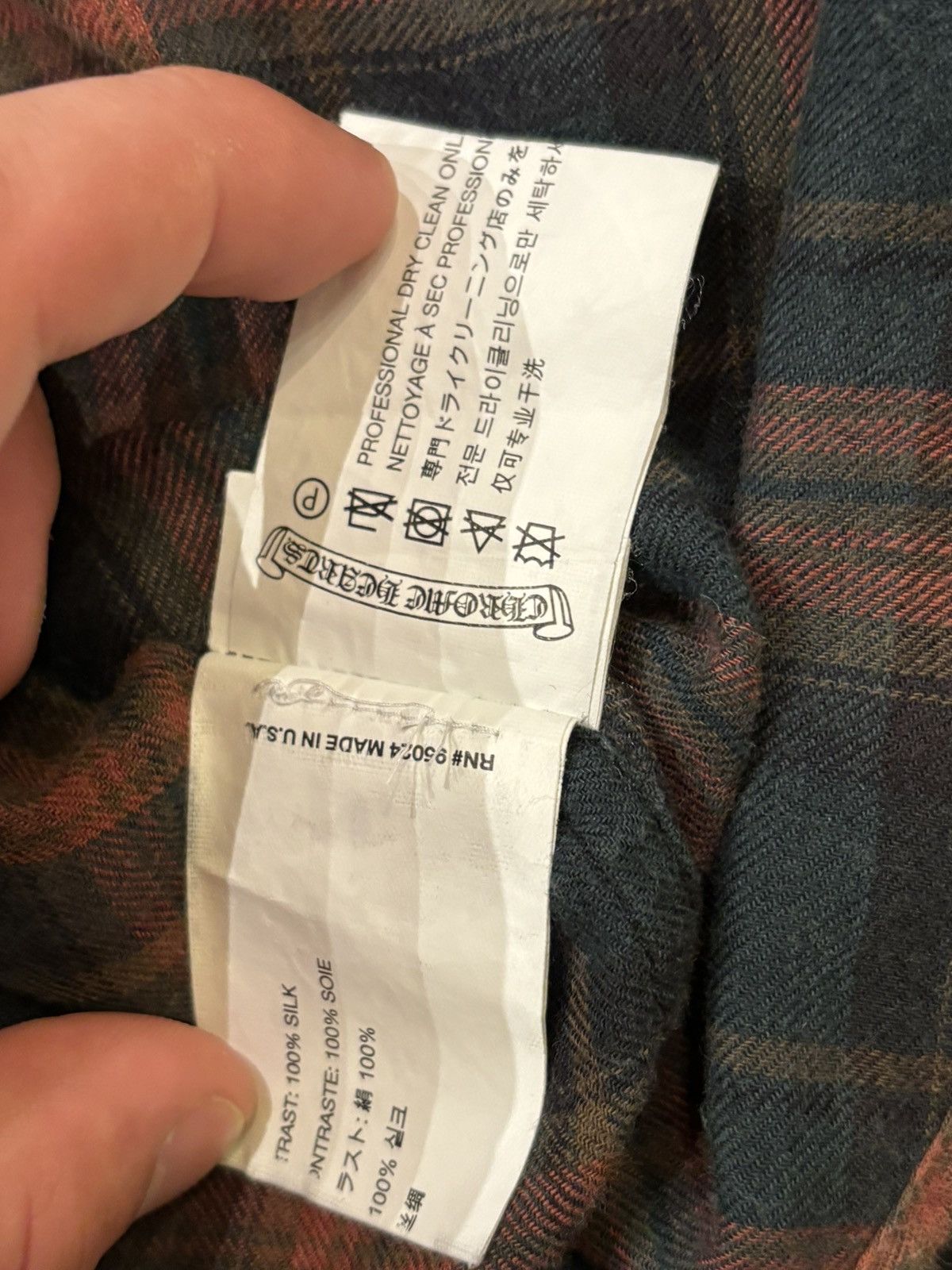 Chrome Hearts Chrome Hearts Short Sleeve Zip Up Flannel Shirt Size US M / EU 48-50 / 2 - 7 Thumbnail