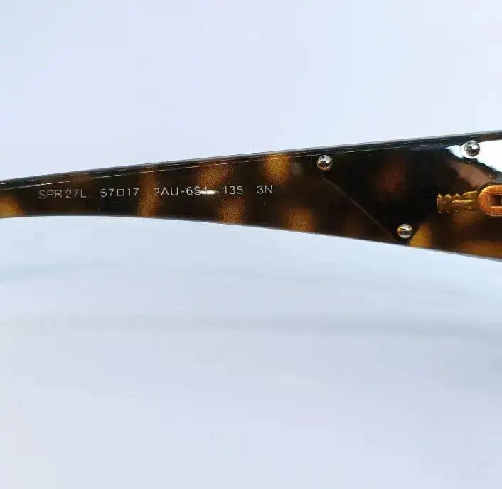 Prada × Vintage PRADA Sunglasses Rectangle Wrap Shield Metal Symbole RI921 Size ONE SIZE - 5 Thumbnail