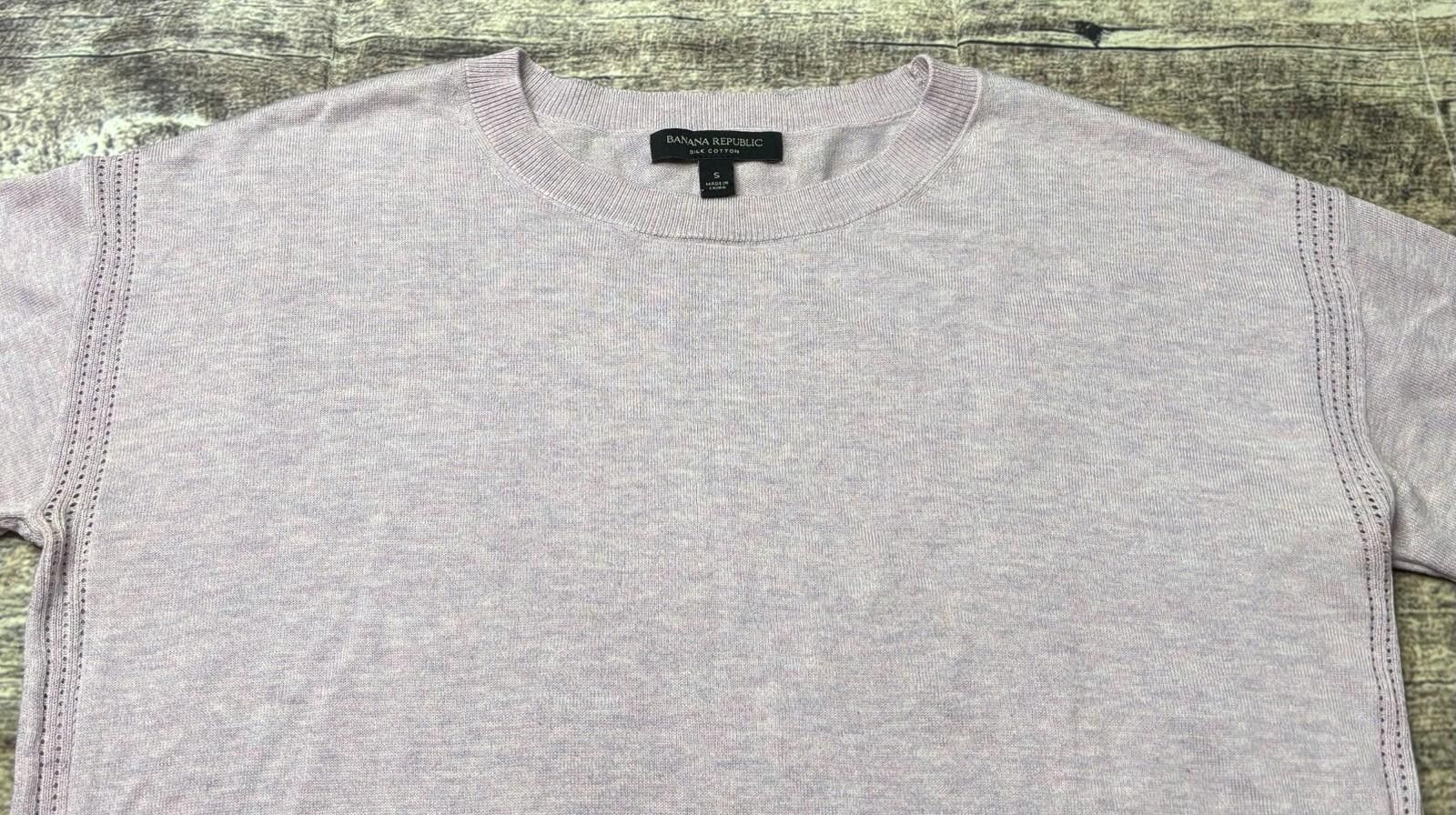 Banana Republic Banana Republic Sweater Mens Small Silk Cotton Crew Neck Size US S / EU 44-46 / 1 - 4 Thumbnail