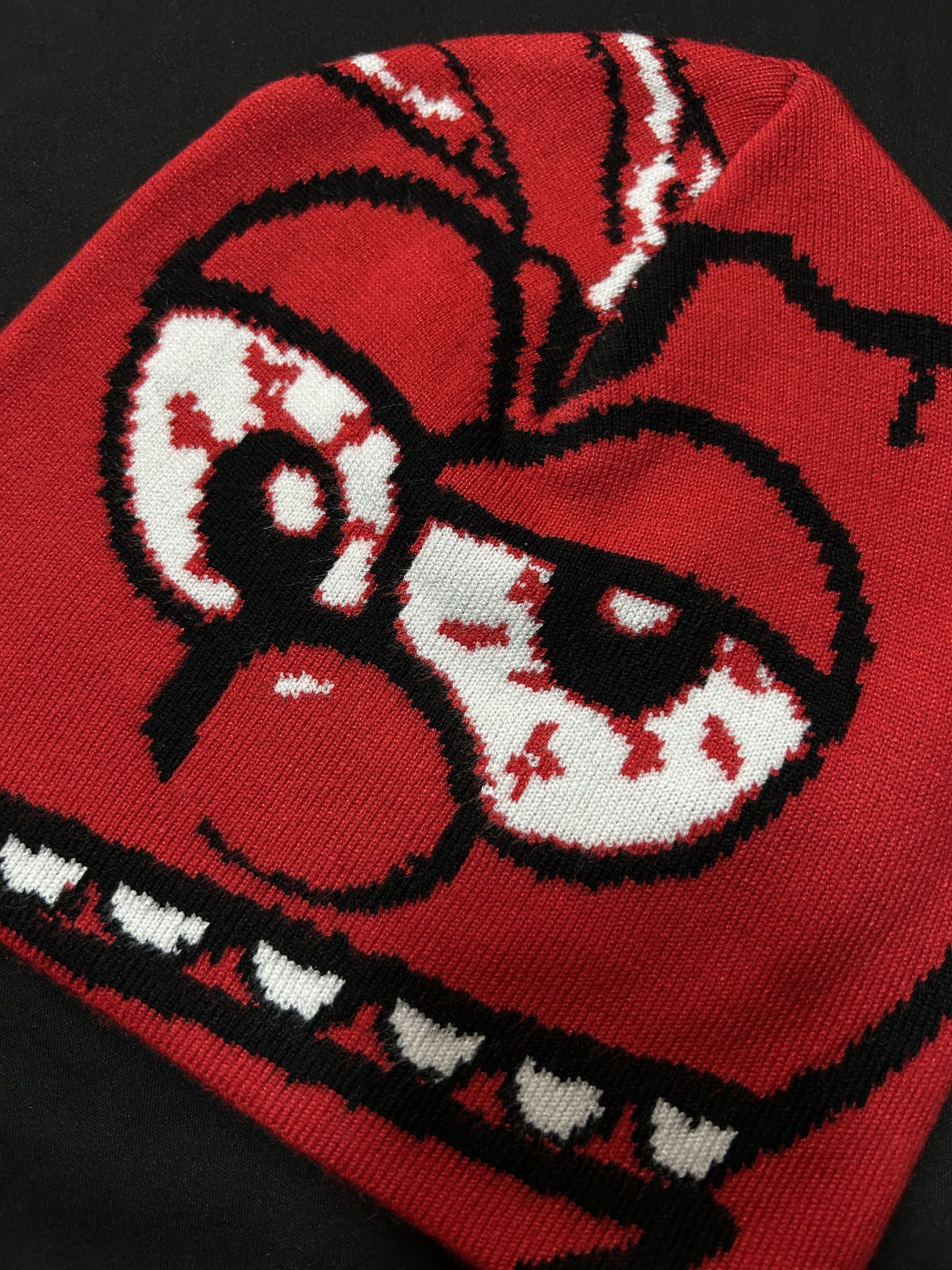 Japanese Brand Deadstock 420 Heartbreak No Cuff Knit Red Beanie Hats OS Size ONE SIZE - 3 Thumbnail