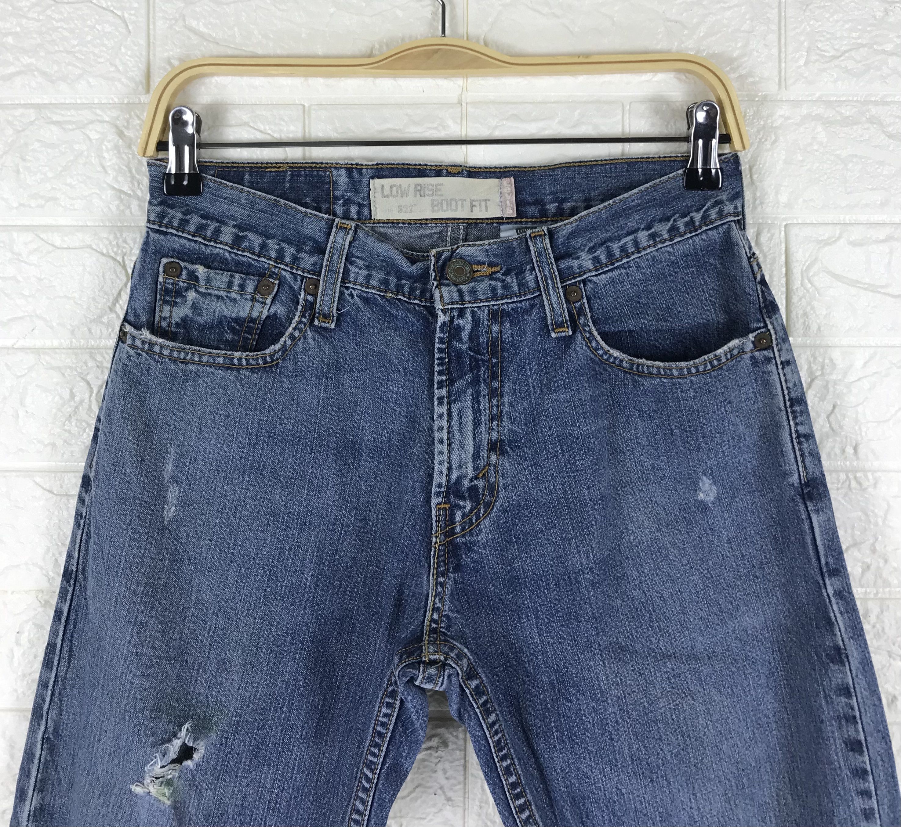 Levi's Vintage Levi's 527 Flare Jeans Distressed Denim Size US 29 - 2 Thumbnail