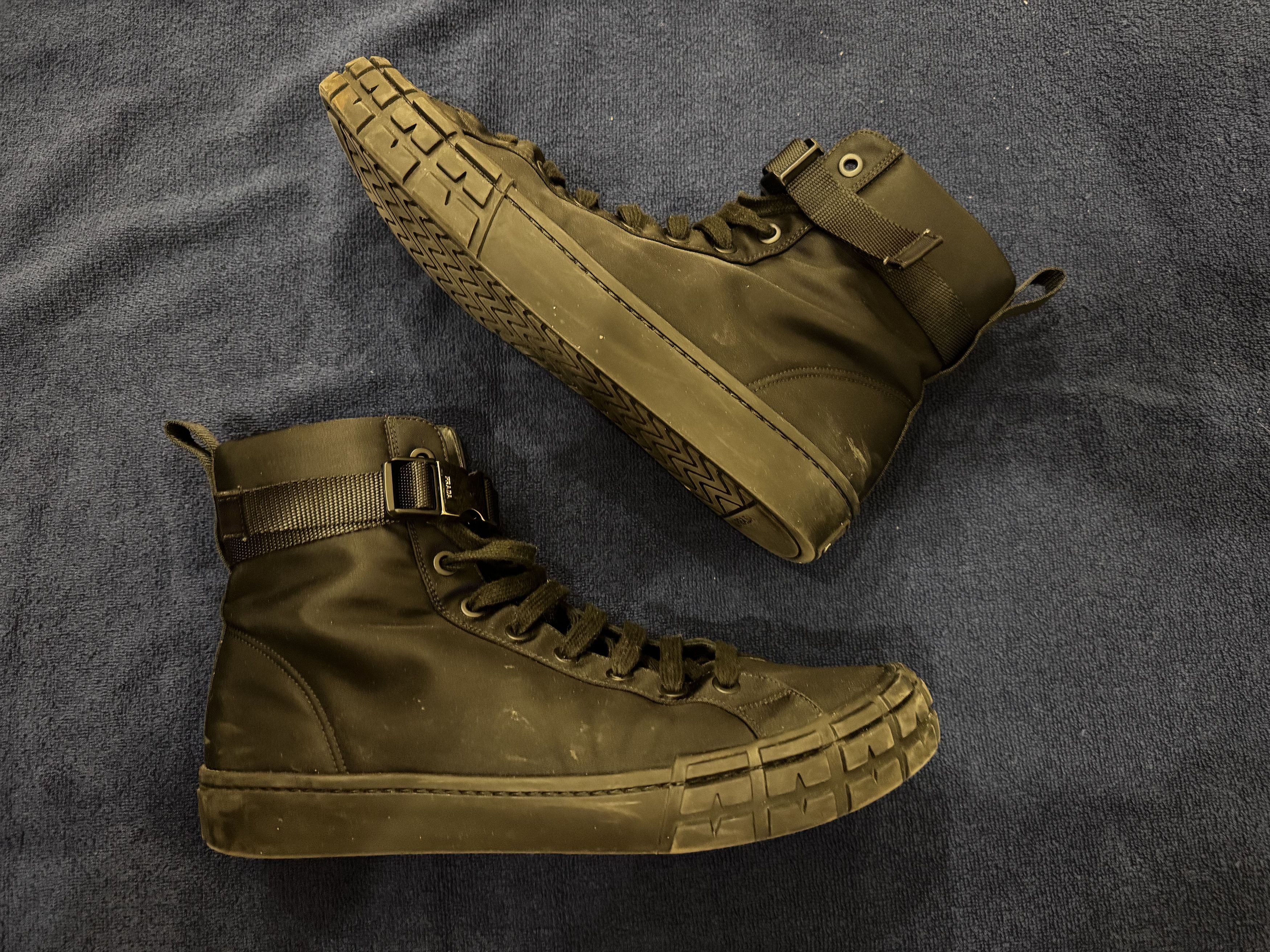 Prada Prada Black Nylon Boots EU44 Size US 11 / EU 44 - 4 Thumbnail