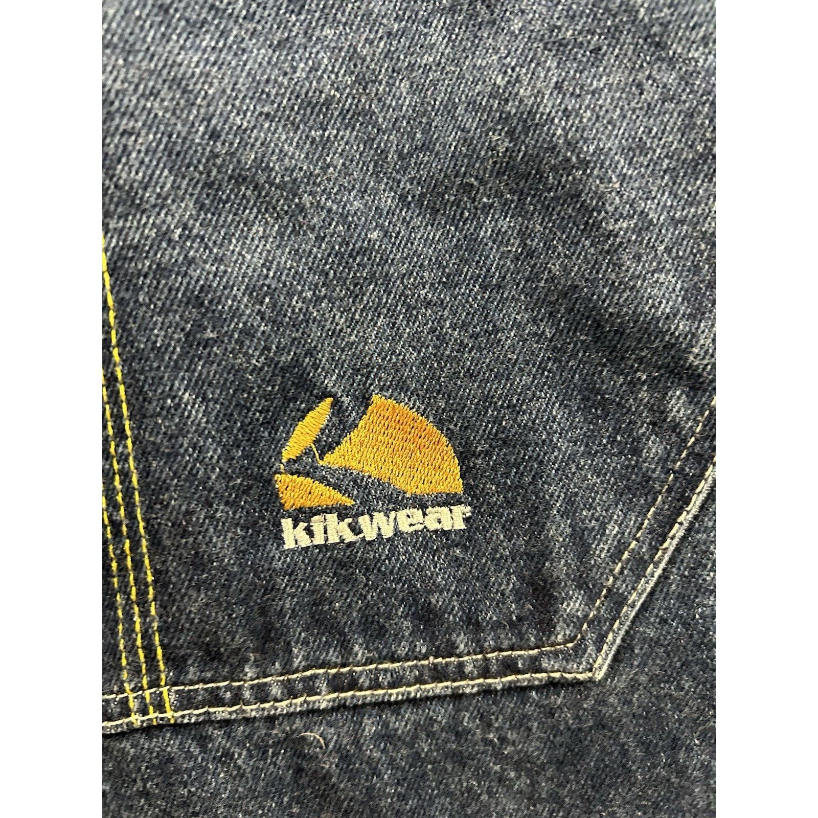Vintage Y2K Kikwear Rave Jeans Wide Leg Baggy 30x31 Opening 20" Goth Size US 30 / EU 46 - 5 Thumbnail