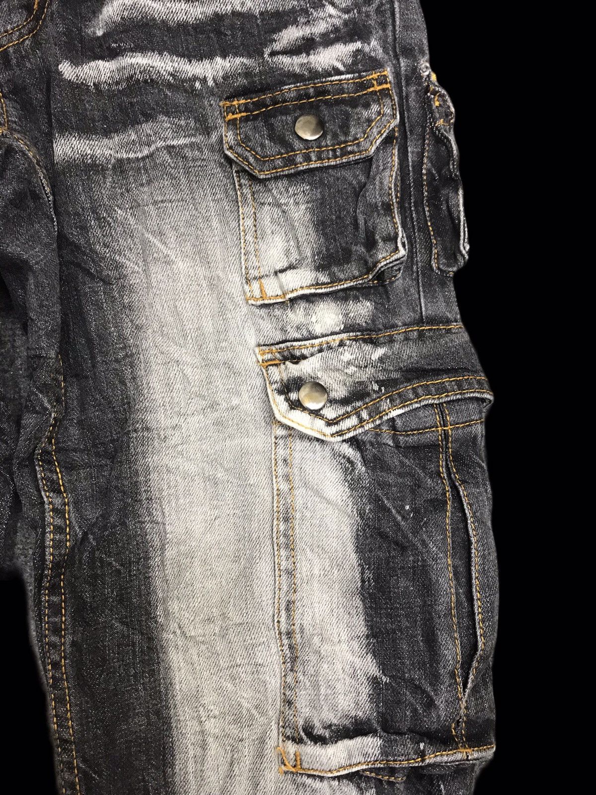 Seditionaries 💥DENIM ART💥VOMANIE INSANE FADES MULTIPOCKETS DENIM F372 Size US 29 - 8 Thumbnail