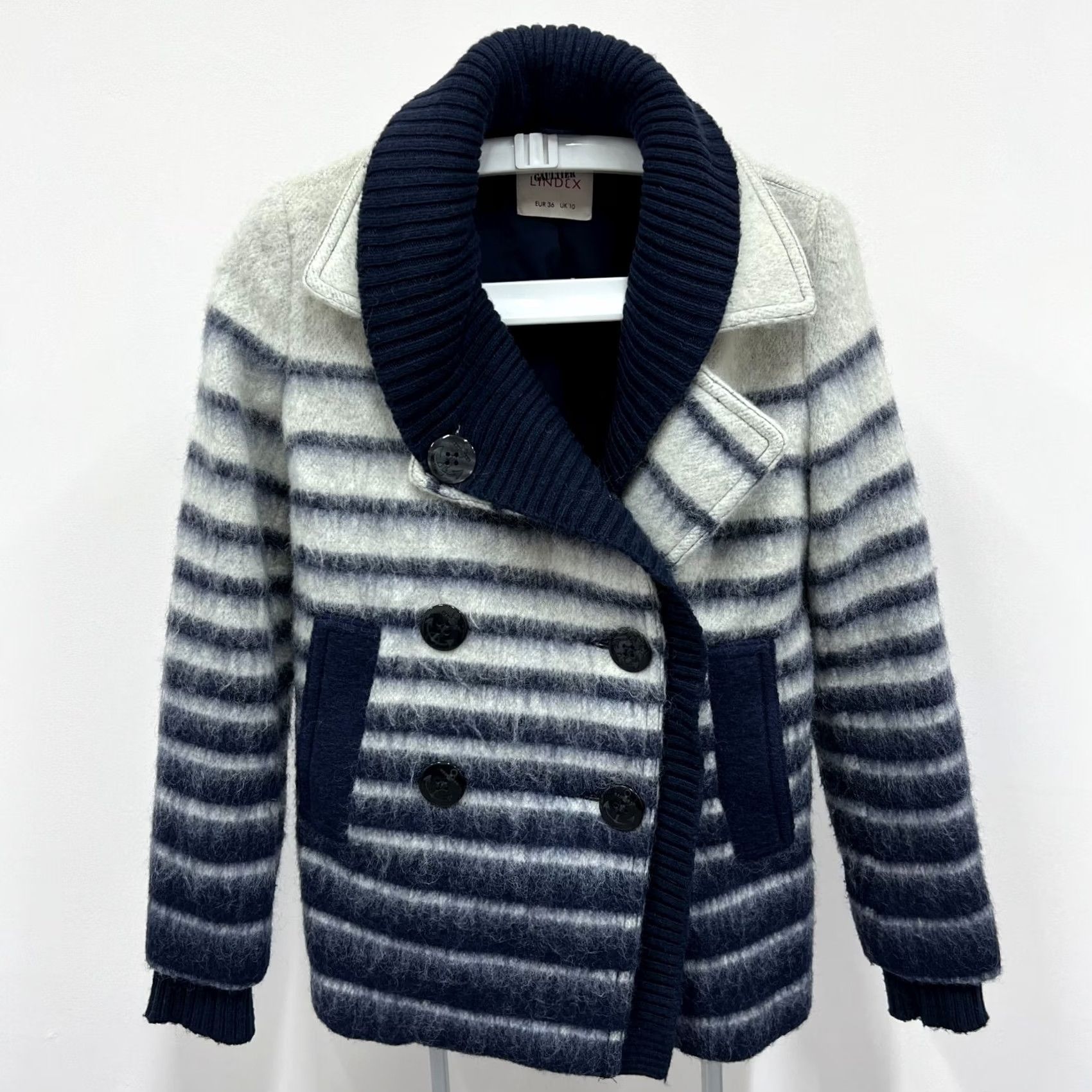 Jean Paul Gaultier Jean Paul Gaultier Lindex Jacket Peacoat Womens Size M Blue Coat Winter Vintage No Size 32" / US 10 / IT 46 - 2 Thumbnail