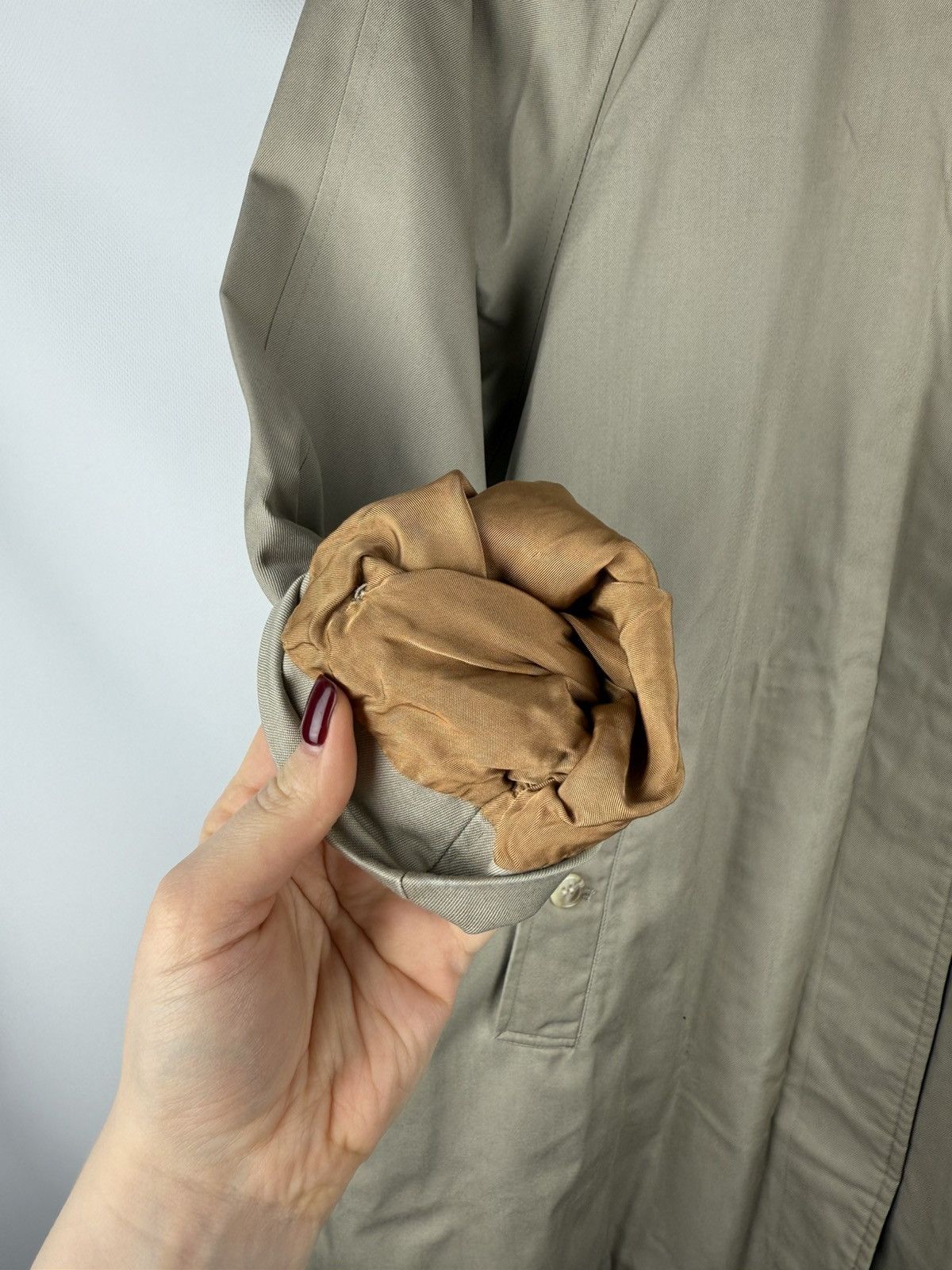 Burberry Burberrys Vintage Nova Check Lined Belted Trench Coat Jacket Size M / US 6-8 / IT 42-44 - 9 Thumbnail