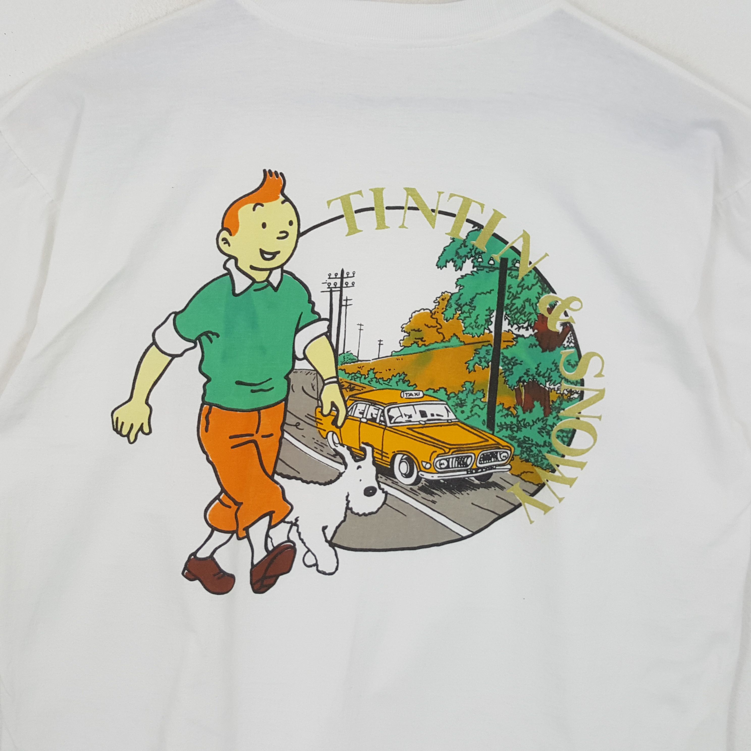 Vintage THE ADVENTURE OF TINTIN Cartoon Streetwear Tshirt Size US L / EU 52-54 / 3 - 2 Thumbnail