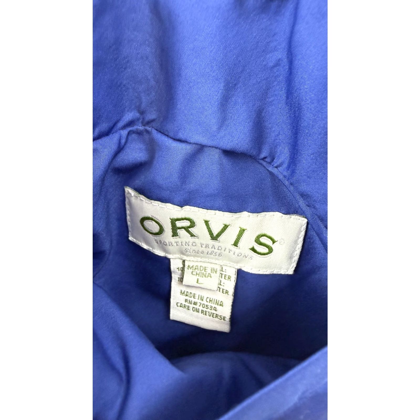 Orvis Orvis Womens Vest Large Blue Reversible Windbreaker Full Zip Pockets Drawstring Size L / US 10 / IT 46 - 4 Thumbnail
