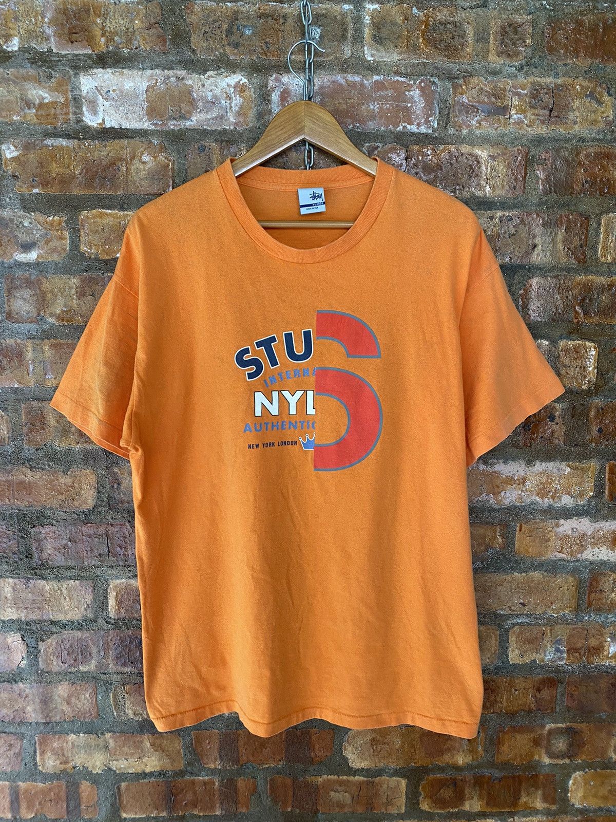 Stussy 1990s Stussy big4 split Logo tee Size US XL / EU 56 / 4 - 2 Thumbnail