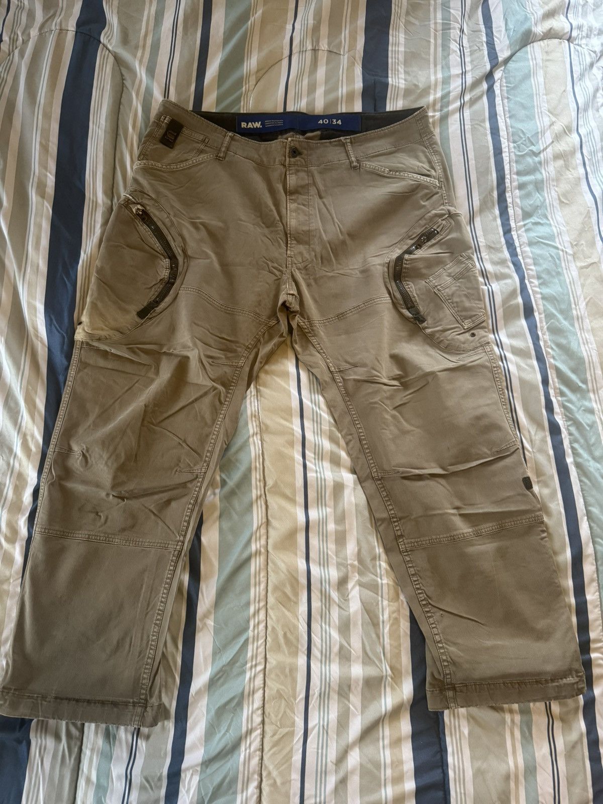 G-Star Gstar Beige Cargos Size US 40 / EU 56 - 1 Thumbnail