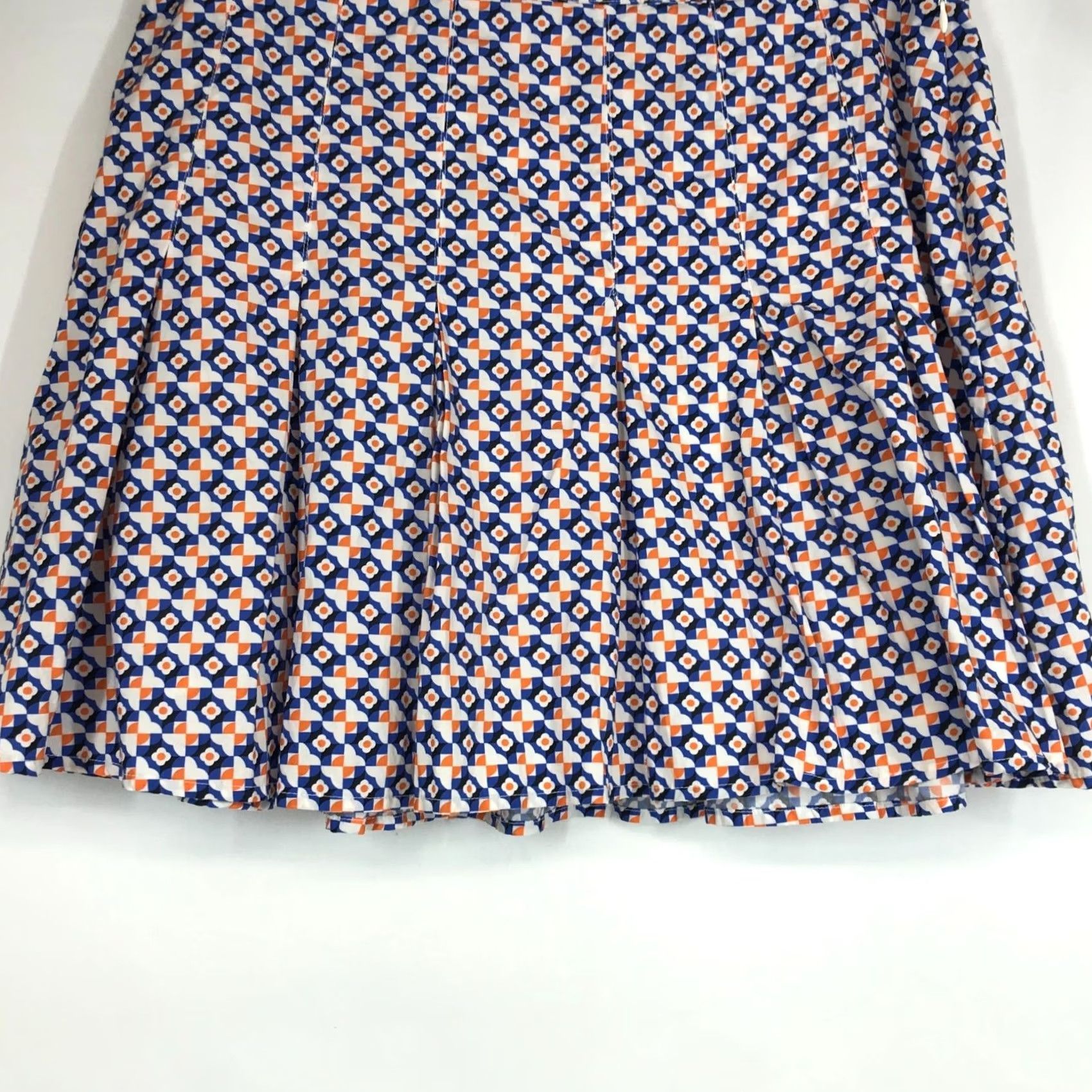 Anthropologie MAEVE ANTHROPOLOGIE WOMEN'S 16 MULTICOLOR LINED PLEATED 100% COTTON SKIRT Size 38" / US 16 / IT 52 - 3 Thumbnail
