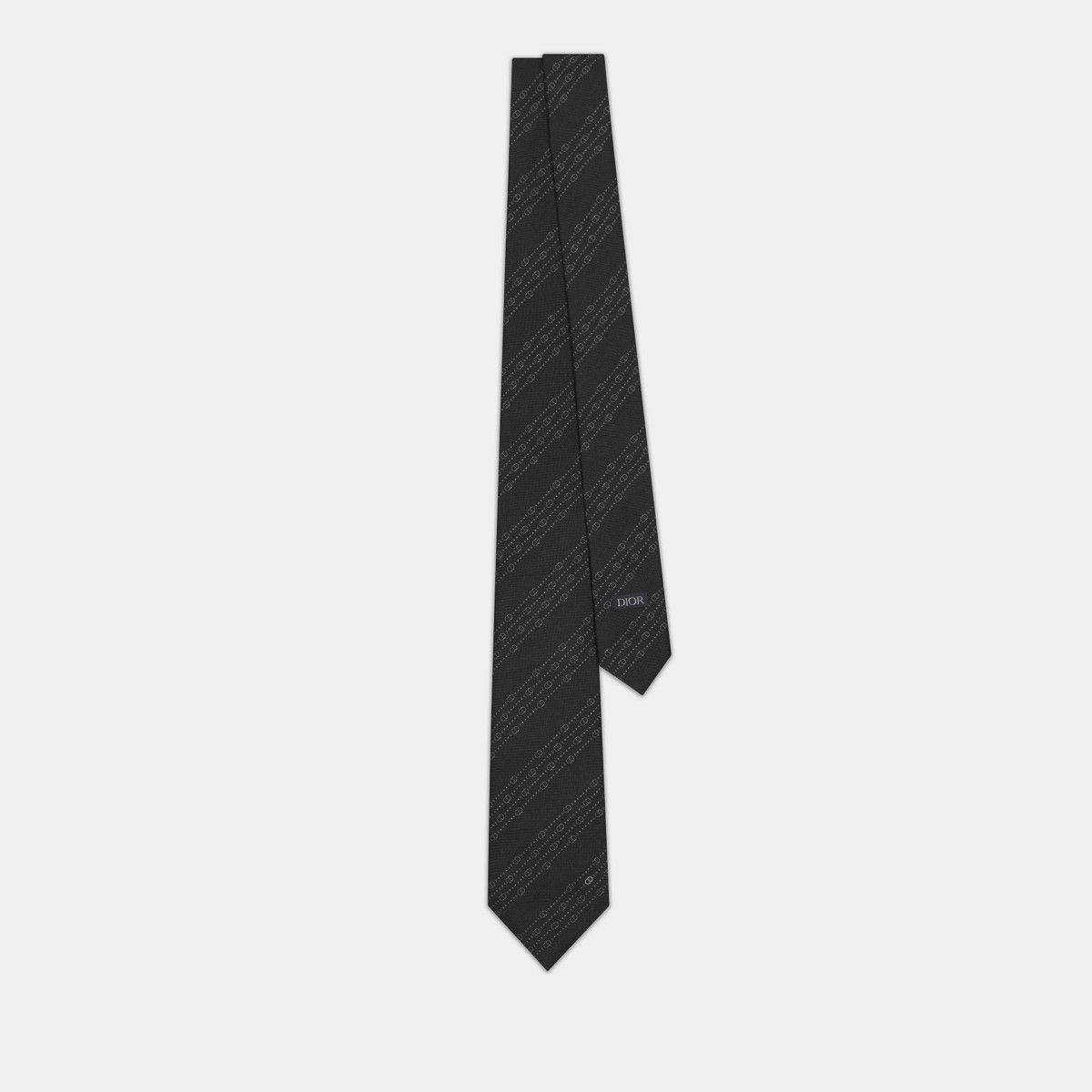 Dior o1bcso1str0126 Size:OS/Cd Icon Striped Tie in Black Size ONE SIZE - 1 Thumbnail