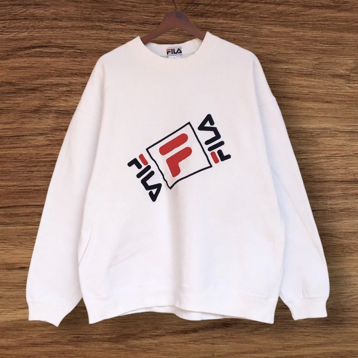 Vintage 90s Fila Crewneck Embroidered Logo