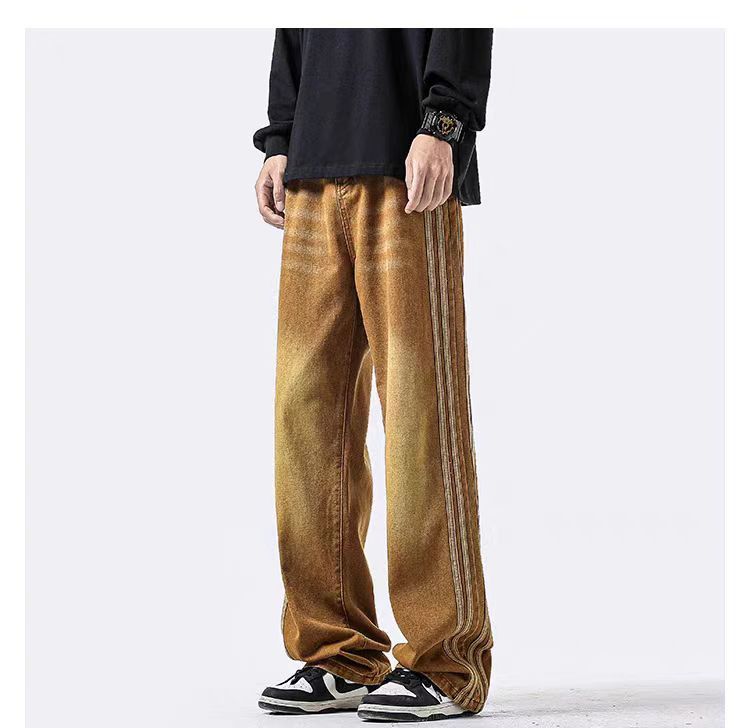 Japanese Brand Brown High Street Loose Fit Vintage Jeans Size US 32 / EU 48 - 2 Thumbnail