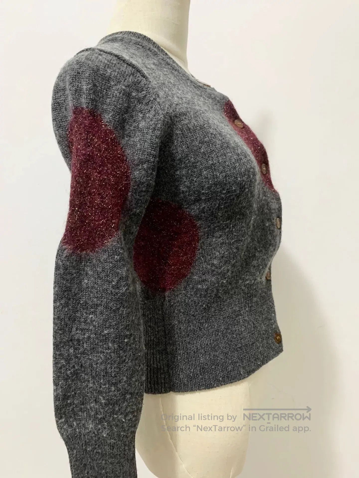 Vivienne Westwood vivienne westwood gray red polka dot cardigan. Size M / US 6-8 / IT 42-44 - 5 Thumbnail