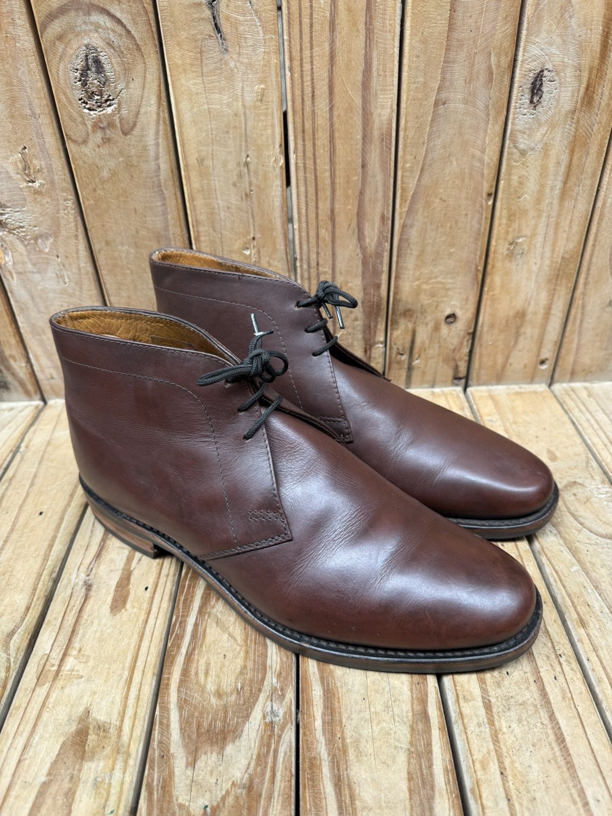 Loake Loake Shoemakers brown Men’s Chukka leather boots US 10 F Size US 10 / EU 43 - 2 Thumbnail