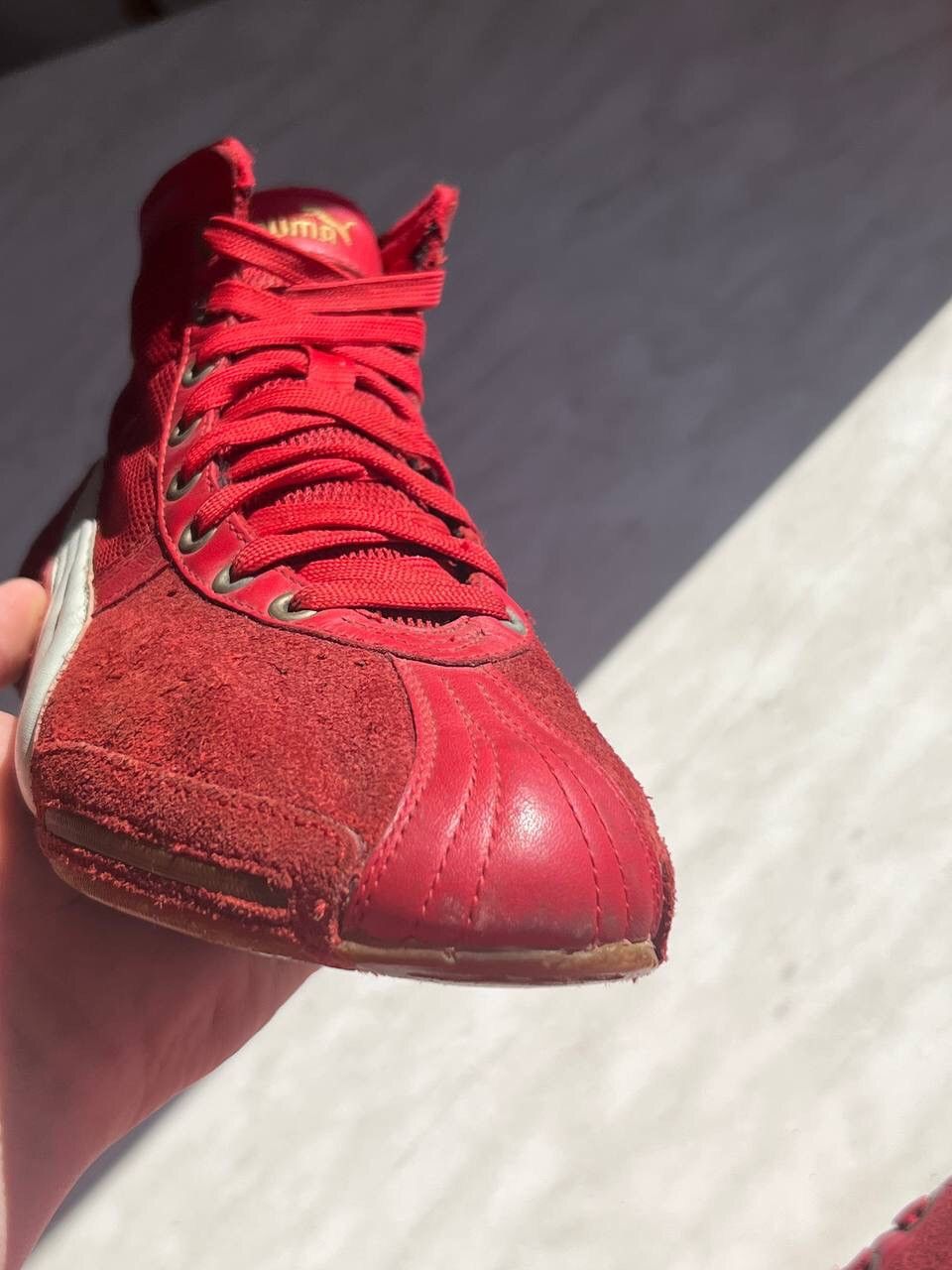 Puma × Vintage Puma Vintage Boxer Schattenboxen High Sneakers Shoes Racing Size US 8 / EU 41 - 11 Thumbnail