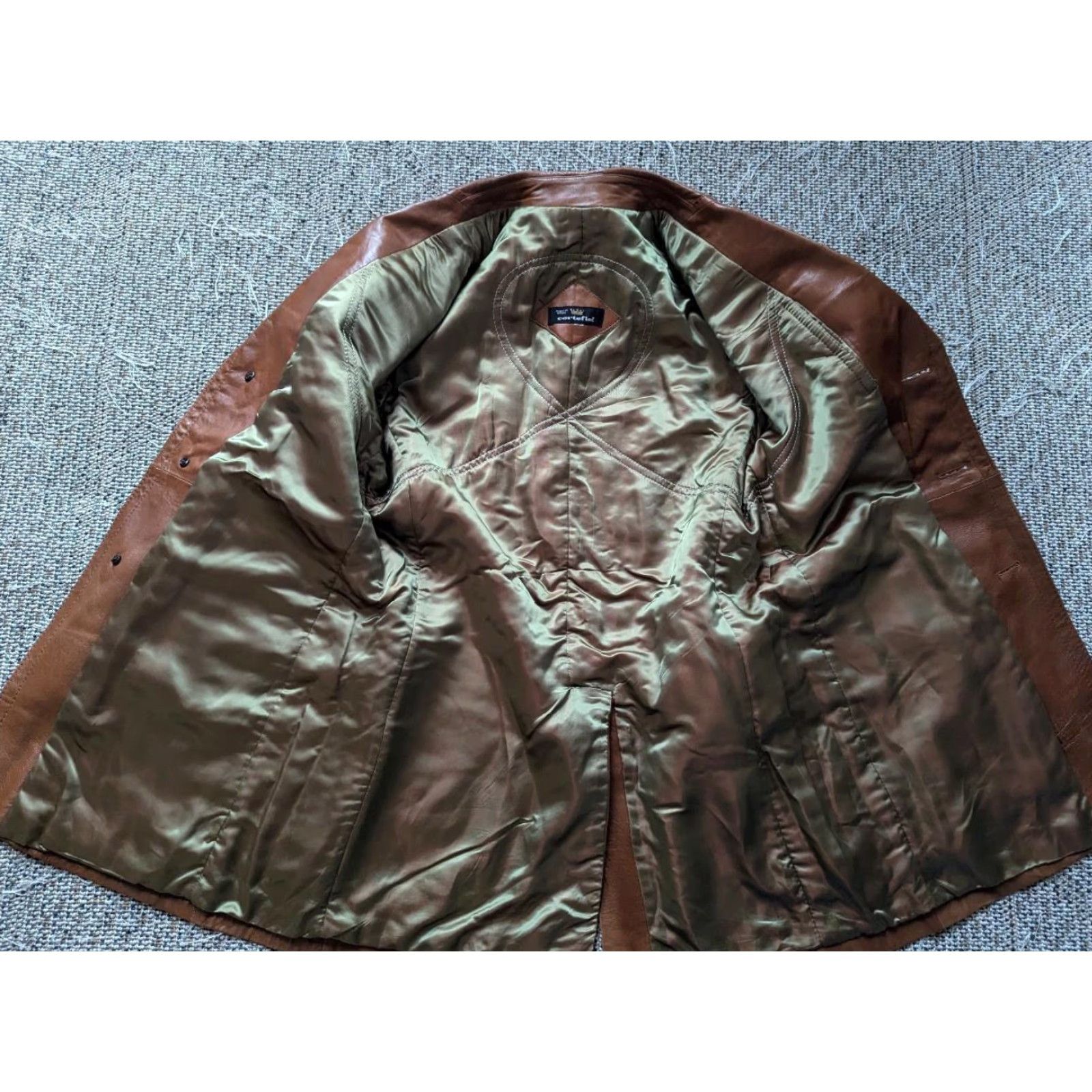 Vintage VINTAGE Cortefiel leather SHEEPSKIN butter-soft 40 overcoat Lambskin brown Overcoat Mens M Brown 40 in 22 35 18 24.5 90s Size US M / EU 48-50 / 2 - 6 Thumbnail