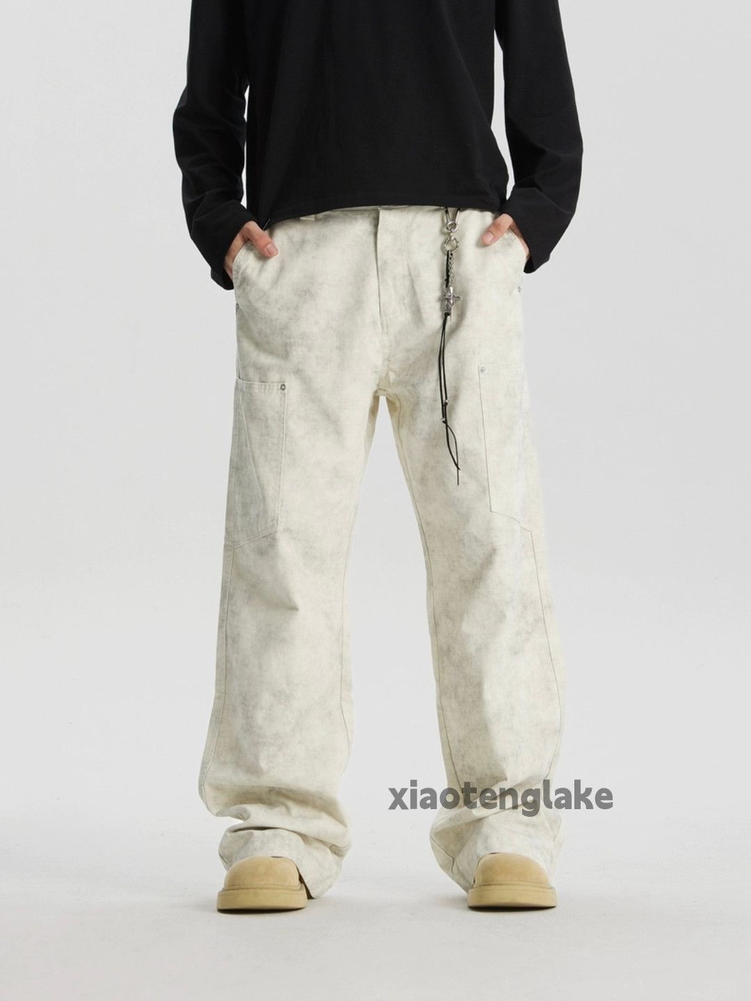 Designer × Japanese Brand × Vintage washed faded cleanfit yuppie work baggy cargo pants Size US 32 / EU 48 - 7 Thumbnail