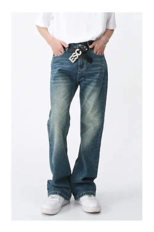 Other Vintage distressed flared straight jeans Size US 32 / EU 48 - 2 Thumbnail