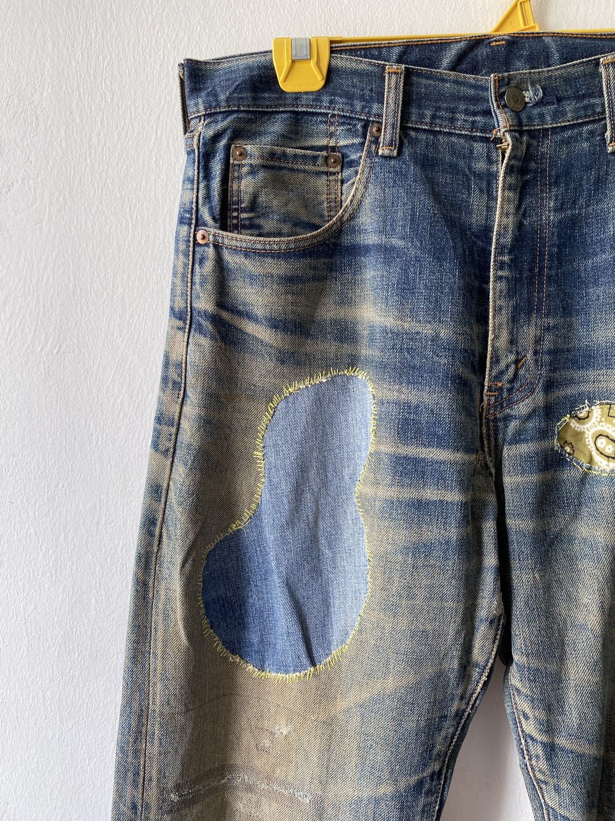 Levi's Vintage Levi’s 502XX Selvedge Rusty Distressed Denim Size US 33 - 8 Thumbnail