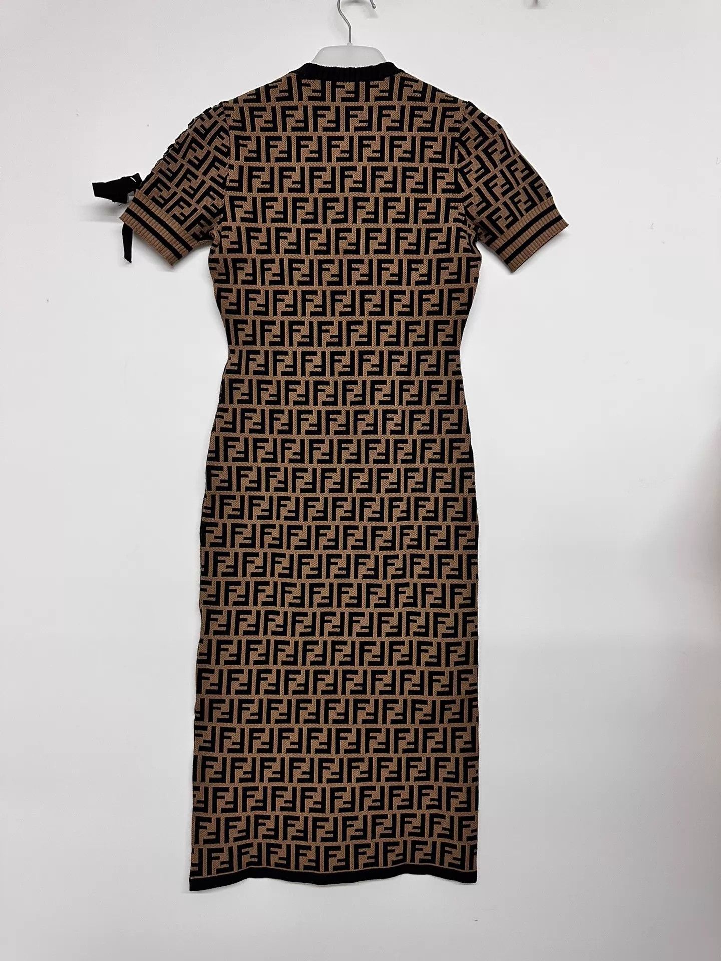 Fendi Fendi FF All Over Print Women's Dress Size 38 Size XS / US 0-2 / IT 36-38 - 2 Thumbnail