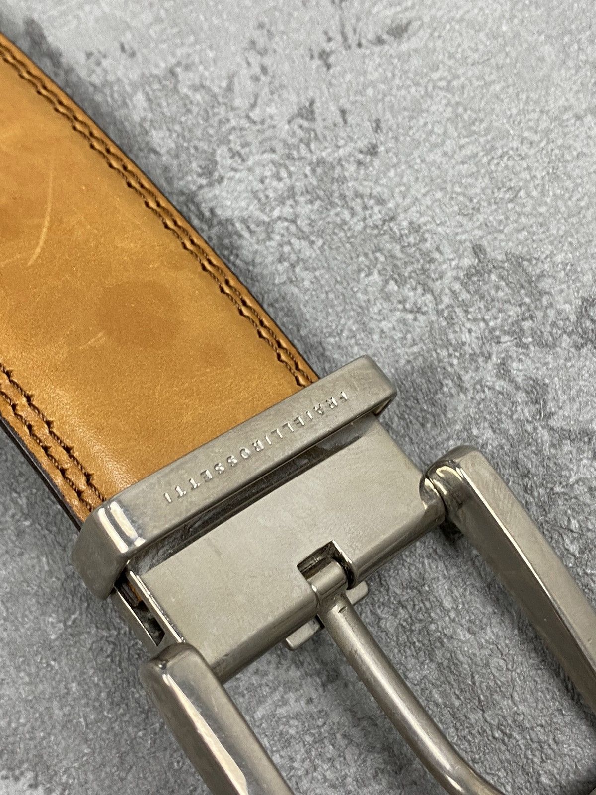 Fratelli Rossetti Brown leather belt made in Italy Size ONE SIZE - 7 Thumbnail