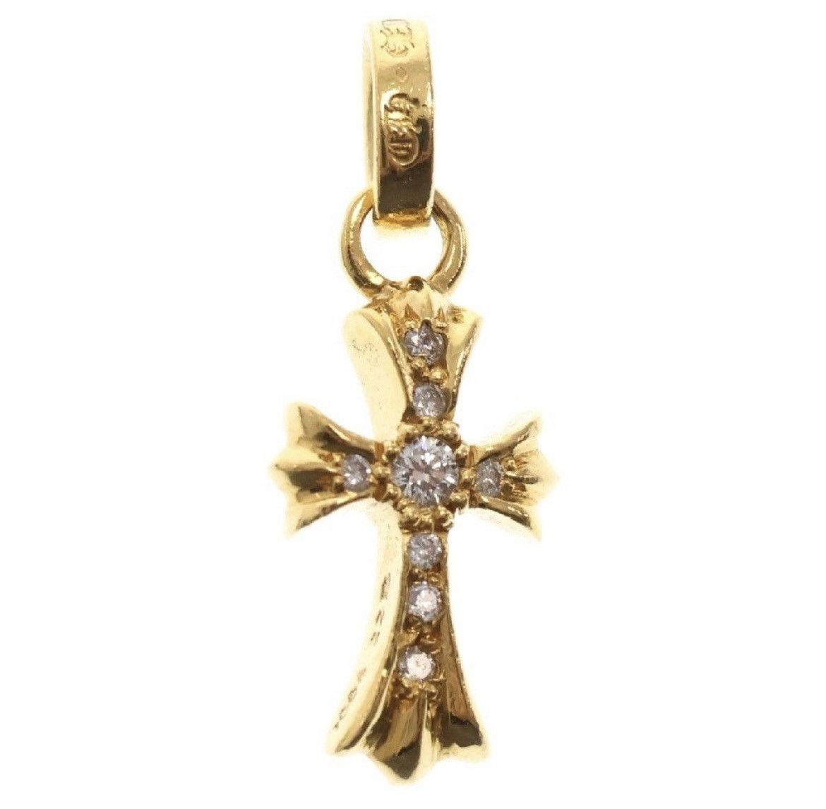 Chrome Hearts CHROME HEARTS 22K Baby Fat After Diamond Charm Necklace Size ONE SIZE - 1 Thumbnail