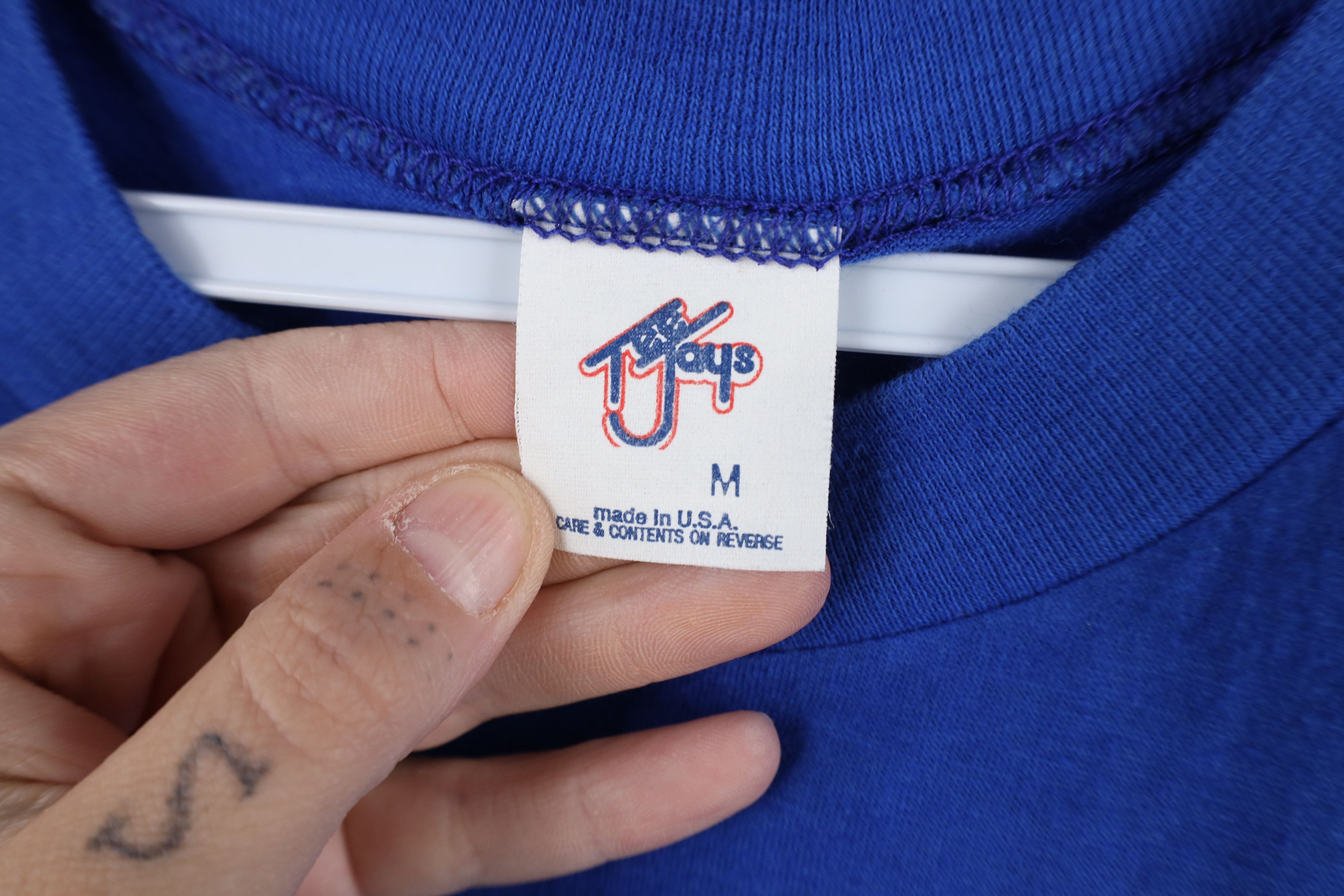 Vintage Vintage 70s Let Me Buy You Lemme Bayou T-Shirt Blue USA Size M / US 6-8 / IT 42-44 - 7 Thumbnail