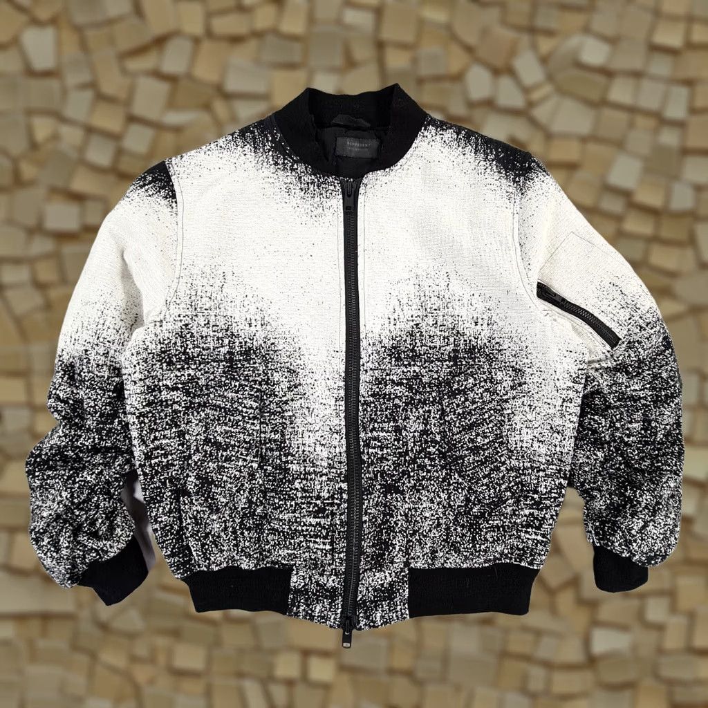 Vintage VINTAGE REPRESENT Mens Jacket Black & White Large Full Zip Oblivion Bomber Made in UK Size US L / EU 52-54 / 3 - 1 Thumbnail