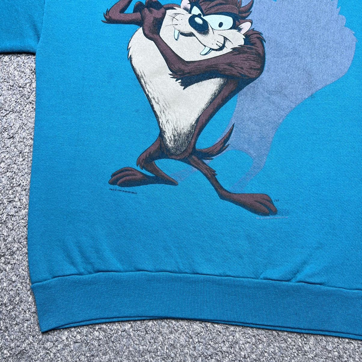 Warner Bros Vintage 1993 Taz Tasmanian Devil Looney Tunes Sweatshirt Size US L / EU 52-54 / 3 - 8 Thumbnail