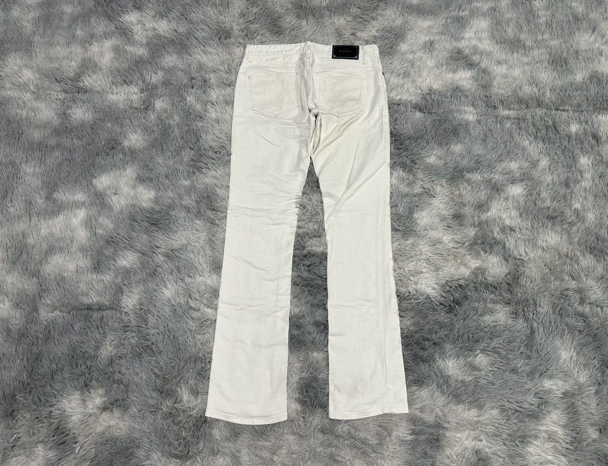 GOSTAR DE FUGA 🔥Y2K Archived Fuga White Denim Goth Punk Size US 31 - 7 Thumbnail