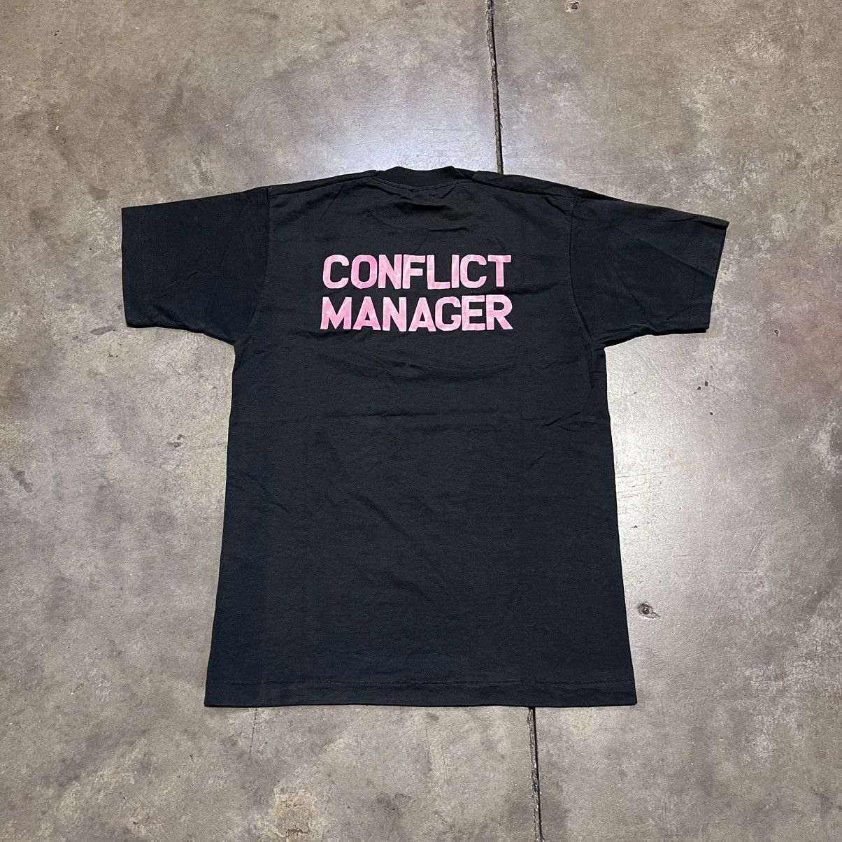 Fruit Of The Loom Vintage Conflict Manager Graphic Tee Band Woodstock 90s USA Size US M / EU 48-50 / 2 - 7 Thumbnail