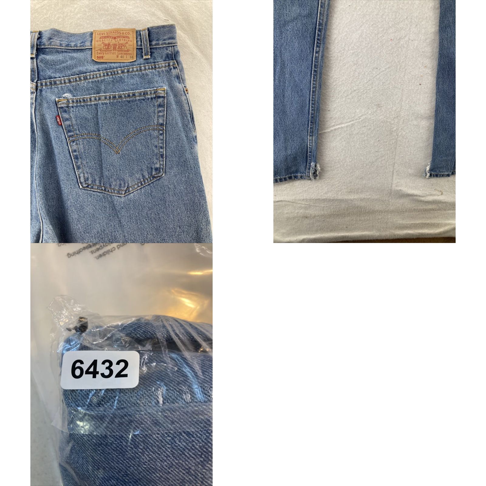 Levi's VINTAGE Levi's 505 Jeans Mens 40x30 Regular Levi's 505 Jeans 40 34 Blue USA Classic 90s Mens Regular Straight Size US 40 / EU 56 - 8 Thumbnail