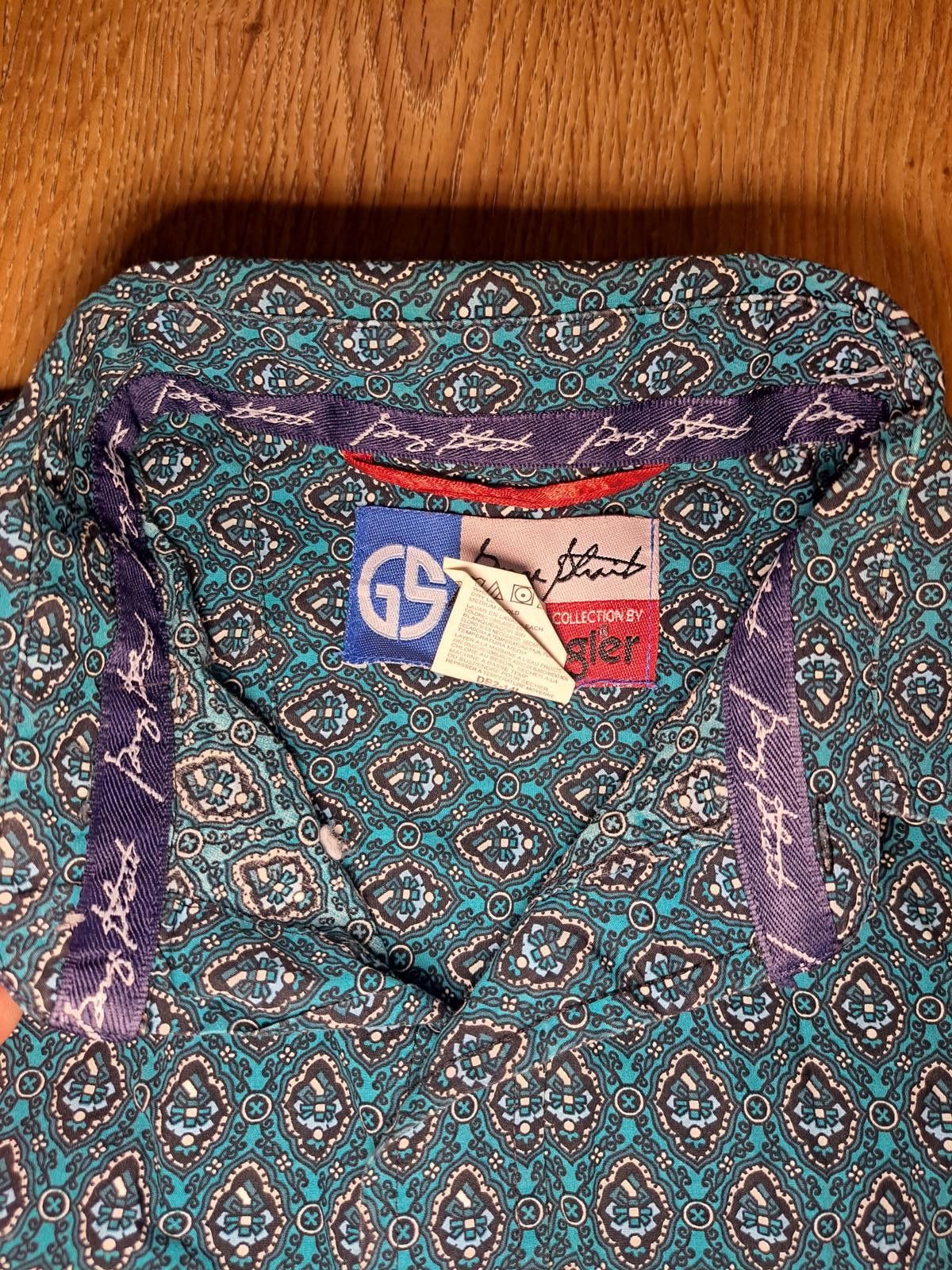 Wrangler Wrangler George Straight Cowboy Cut Shirt Large Teal Green Size US L / EU 52-54 / 3 - 3 Thumbnail