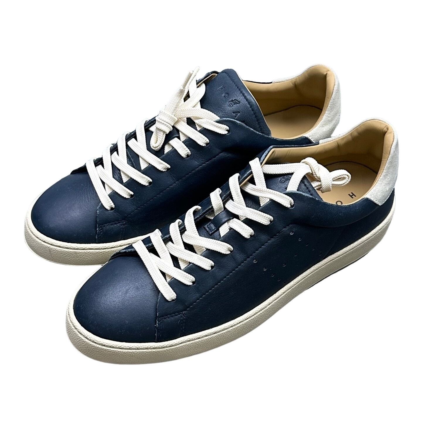 Hogan Hogan H672 Blue Leather Sneakers 7 Size US 8 / EU 41 - 1 Thumbnail