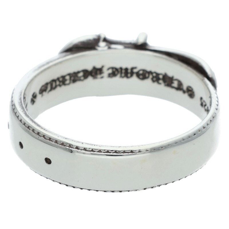 Chrome Hearts Chrome Hearts Belted CH Logo Small Silver Ring Size ONE SIZE - 2 Thumbnail