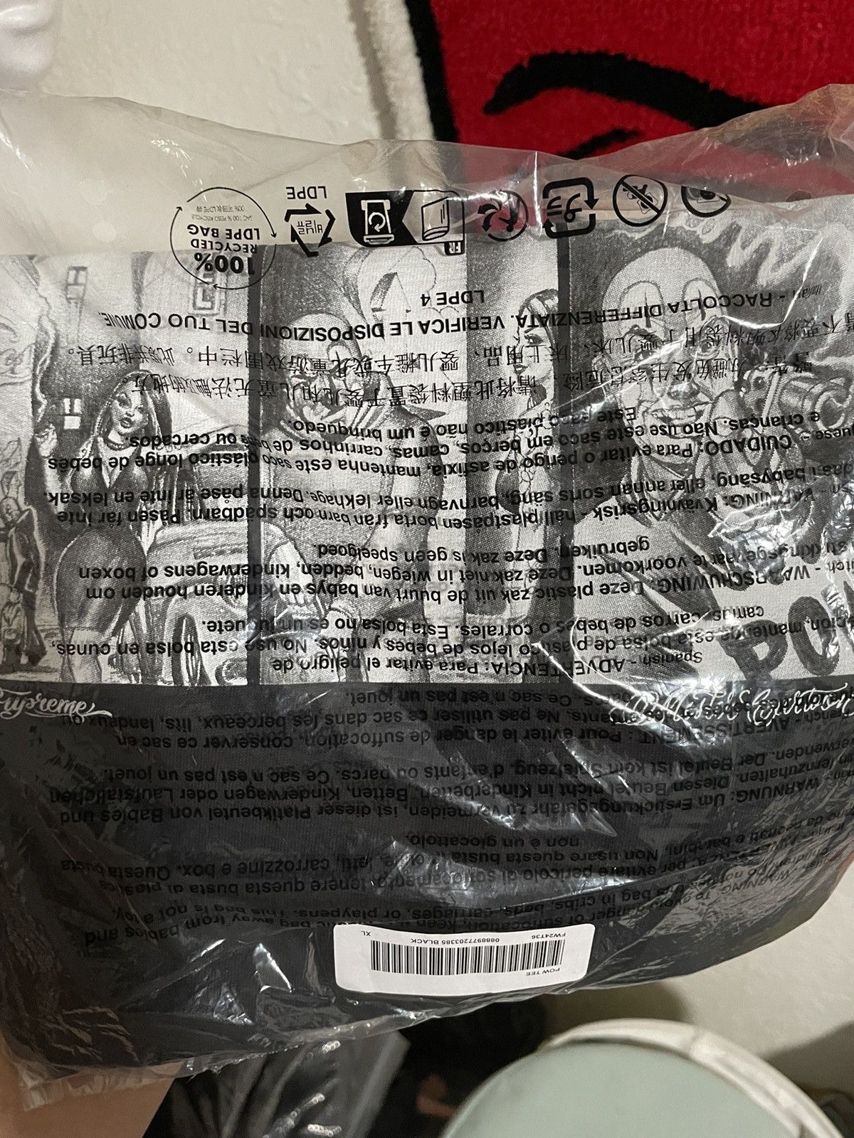 Supreme POW TEE Size US XL / EU 56 / 4 - 3 Thumbnail