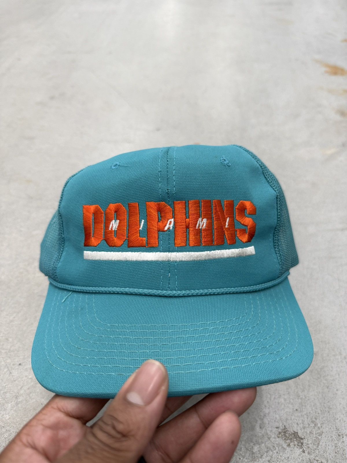 Sports Specialties Vtg NFL Miami Dolphins Sports Specialties SnapBack Trucker Size ONE SIZE - 1 Thumbnail