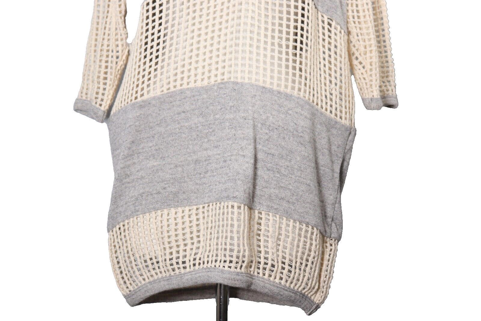 Isabel Marant Isabel Marant Women's 42 Cream Grey Knit Sweater Tunic Top Size M / US 6-8 / IT 42-44 - 3 Thumbnail